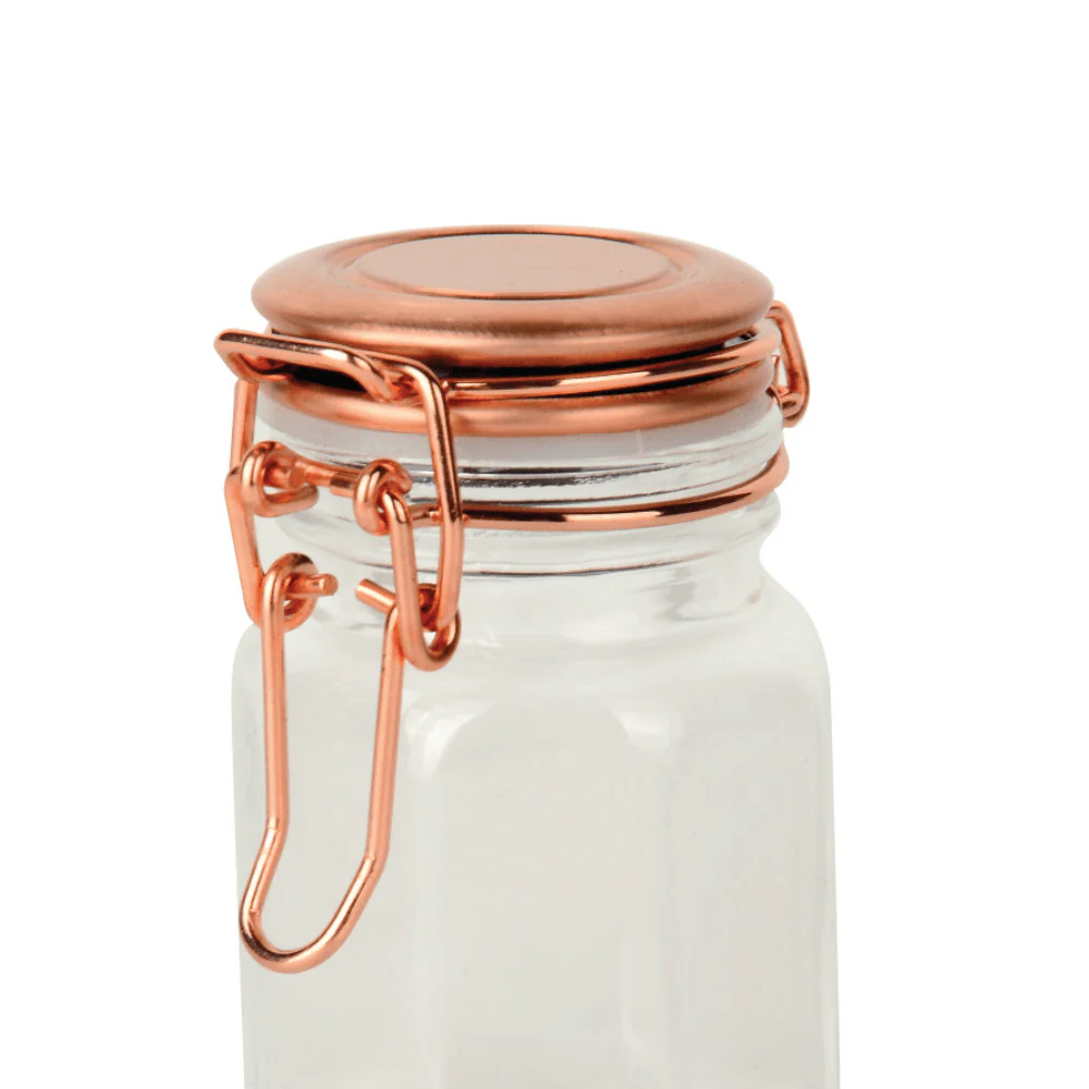 Porta Tempero Hermético de Vidro e Metal Rose Gold - 8 cm - Image 11