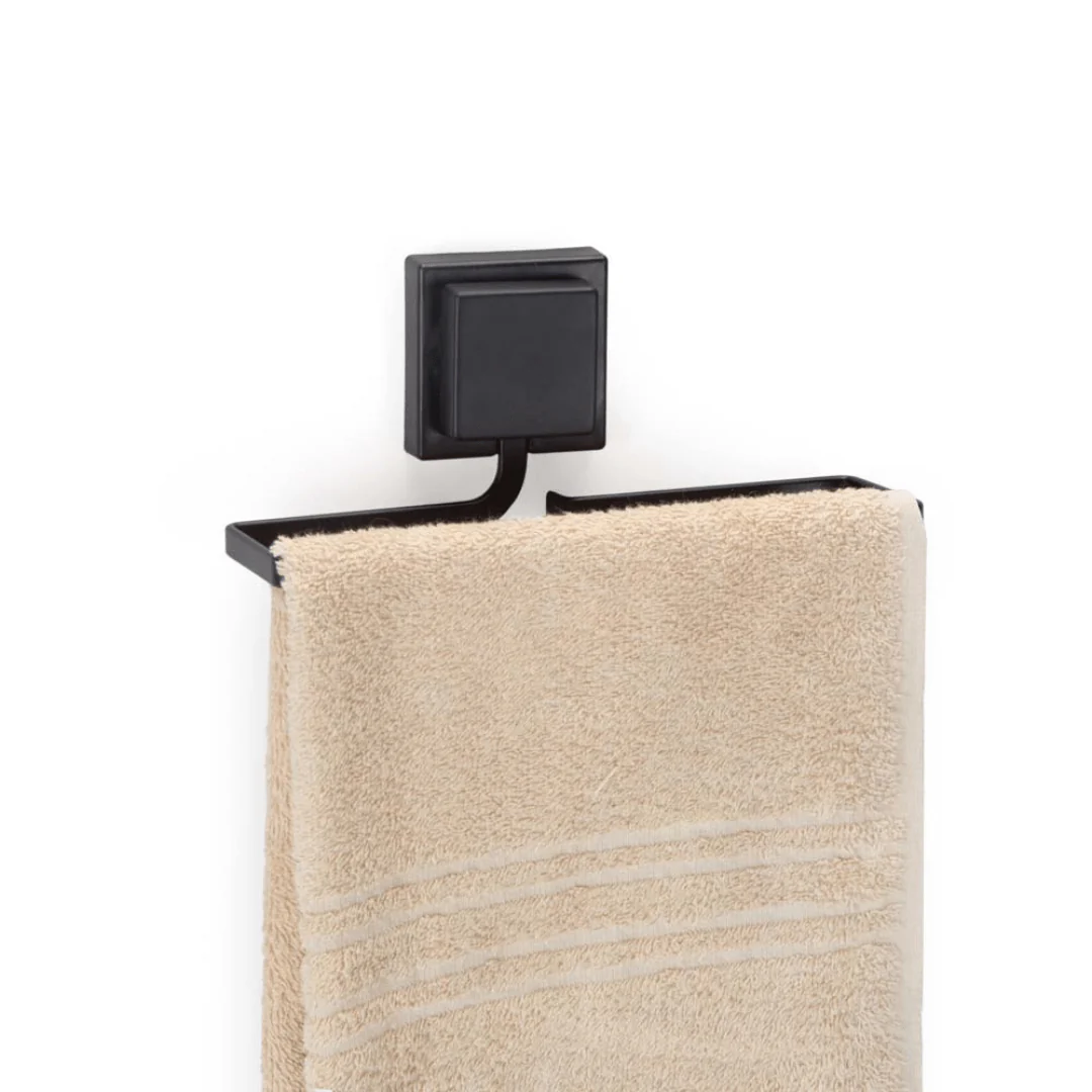 Porta Toalha de Rosto Piatina Fixação 3M Preto 20cm - Image 2