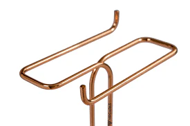 Porta Toalha Rosto e Mãos Duplo Para Bancada Aço Rose Gold - Image 8