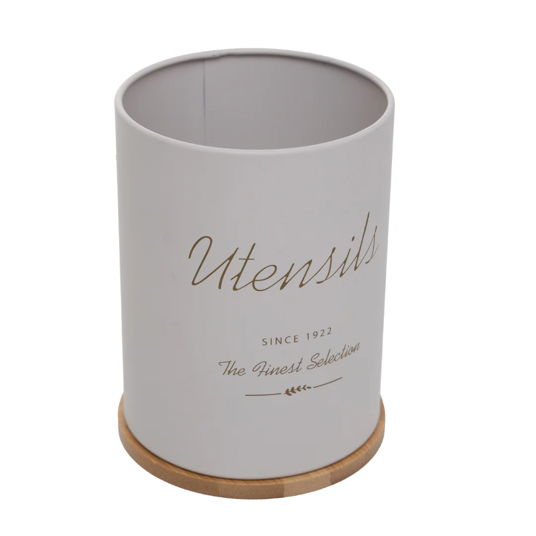 Porta Utensilios de Metal Olina Off White 13cm - Image 4