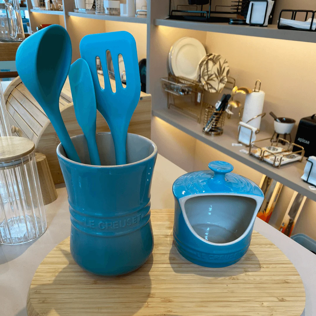 Porta Utensílios Signature Azul Caribe 1,1 Litros Le Creuset - Image 3