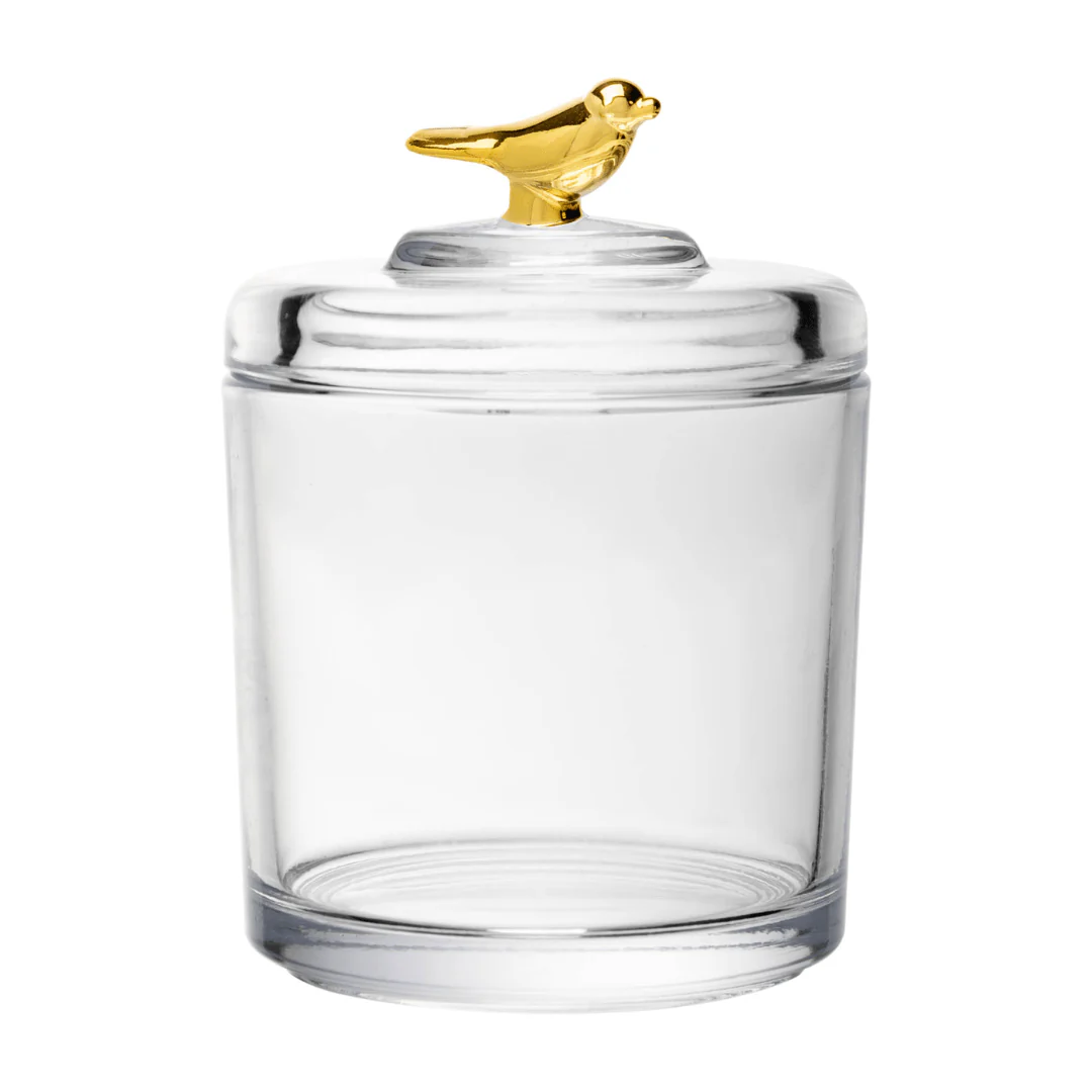 Pote com Tampa de Cristal Ecológico Golden Bird 14,5cm - Image 4