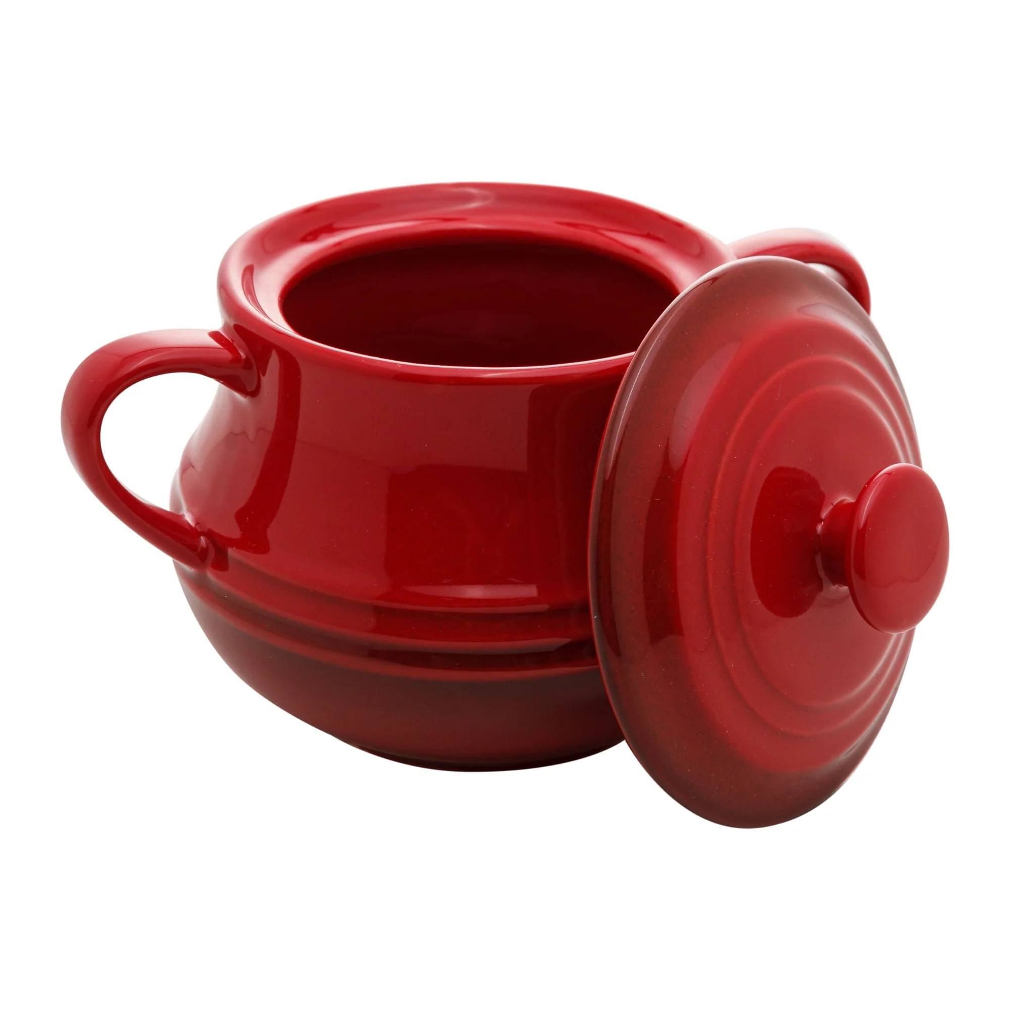 Pote de Cerâmica Retrô Vermelho 16,5cm - Image 3
