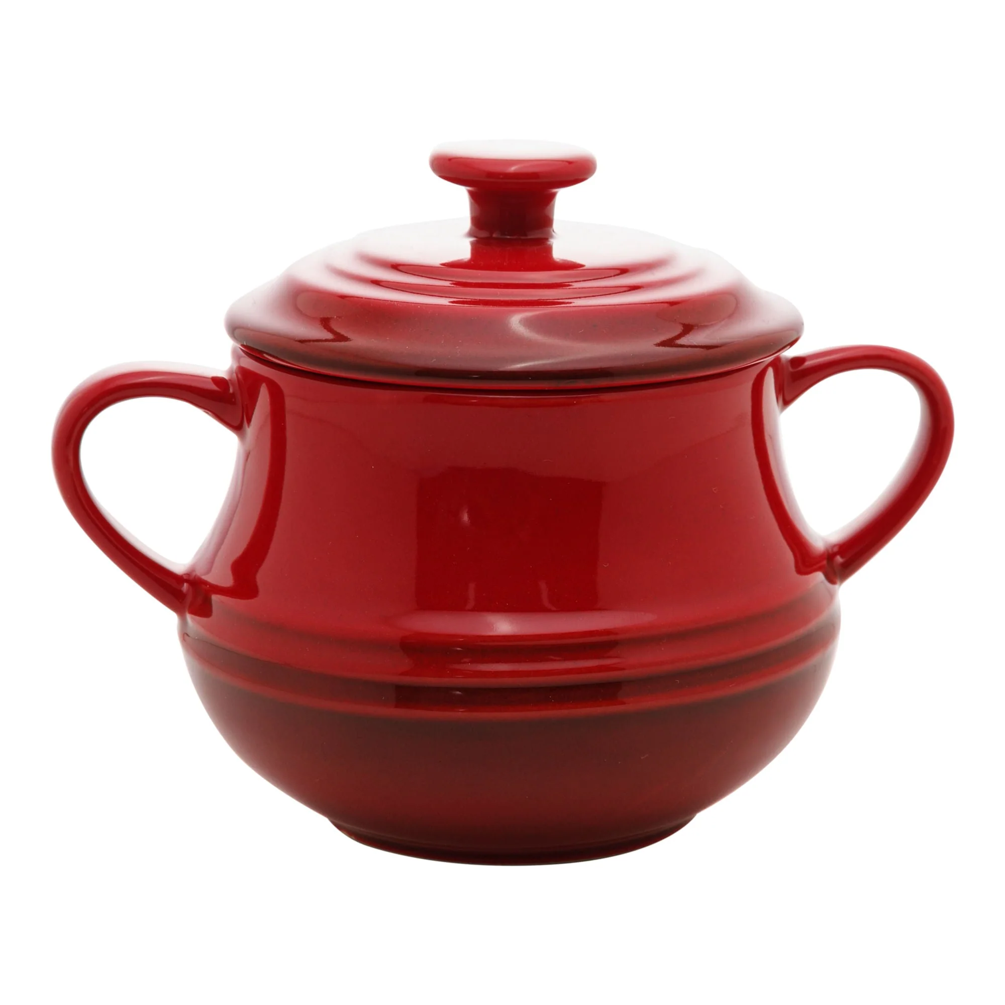 Pote de Cerâmica Retrô Vermelho 16,5cm - Image 5