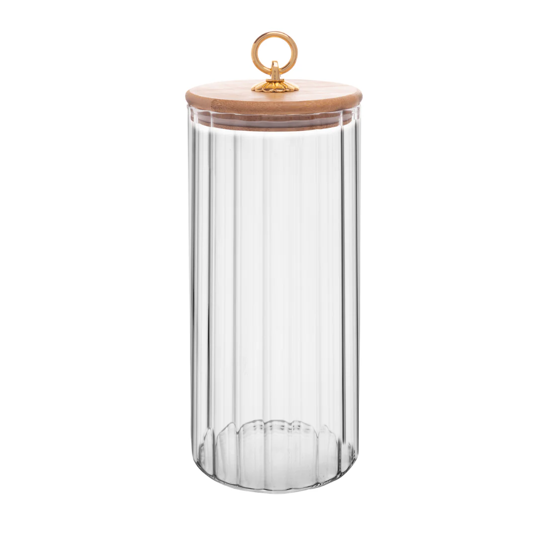 Pote de Vidro Classic com Tampa de Bambu 1,1 Litros - Image 4