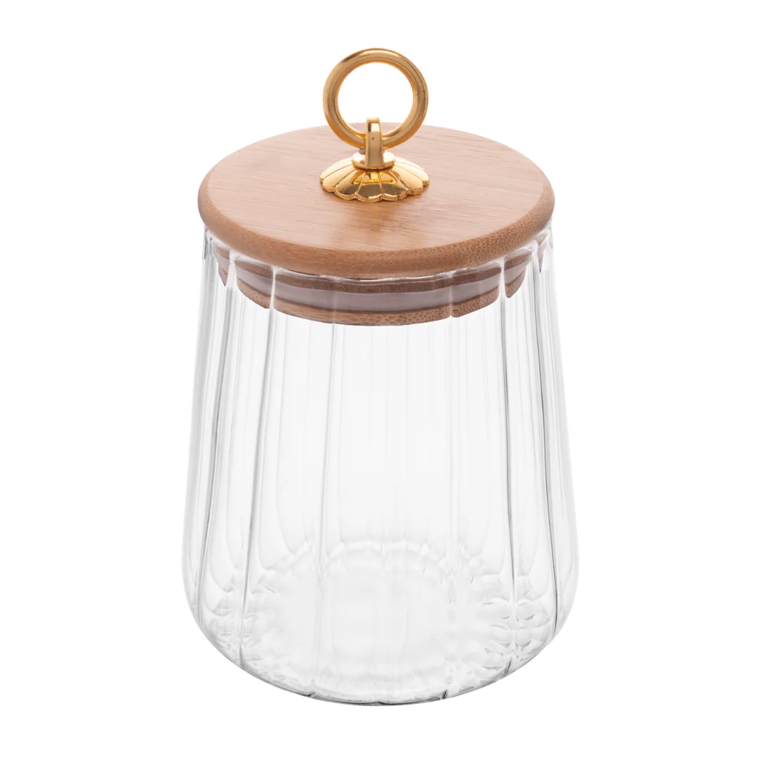 Pote de Vidro Classic com Tampa de Bambu 650ml - Image 8