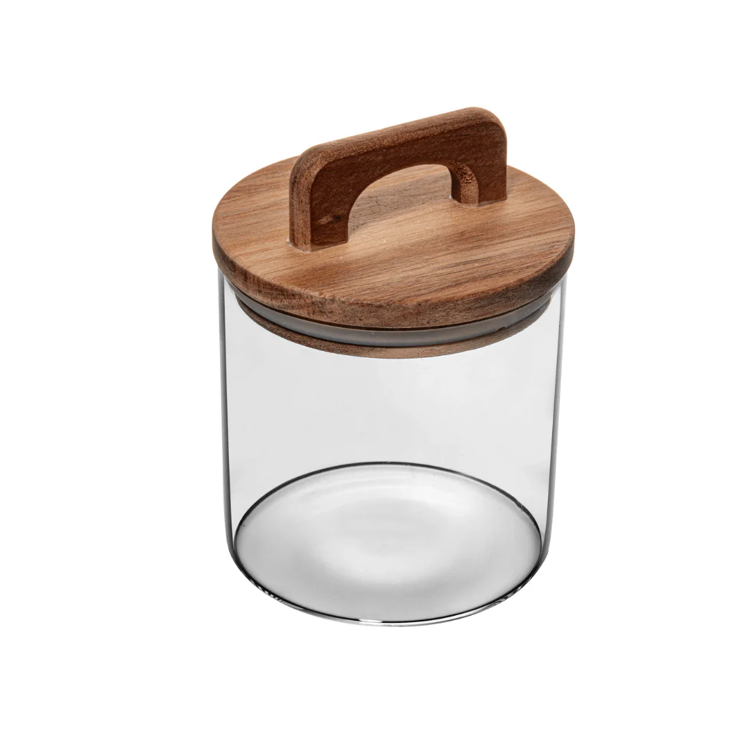Pote de Vidro com Tampa de Acacia 700ml - Image 5