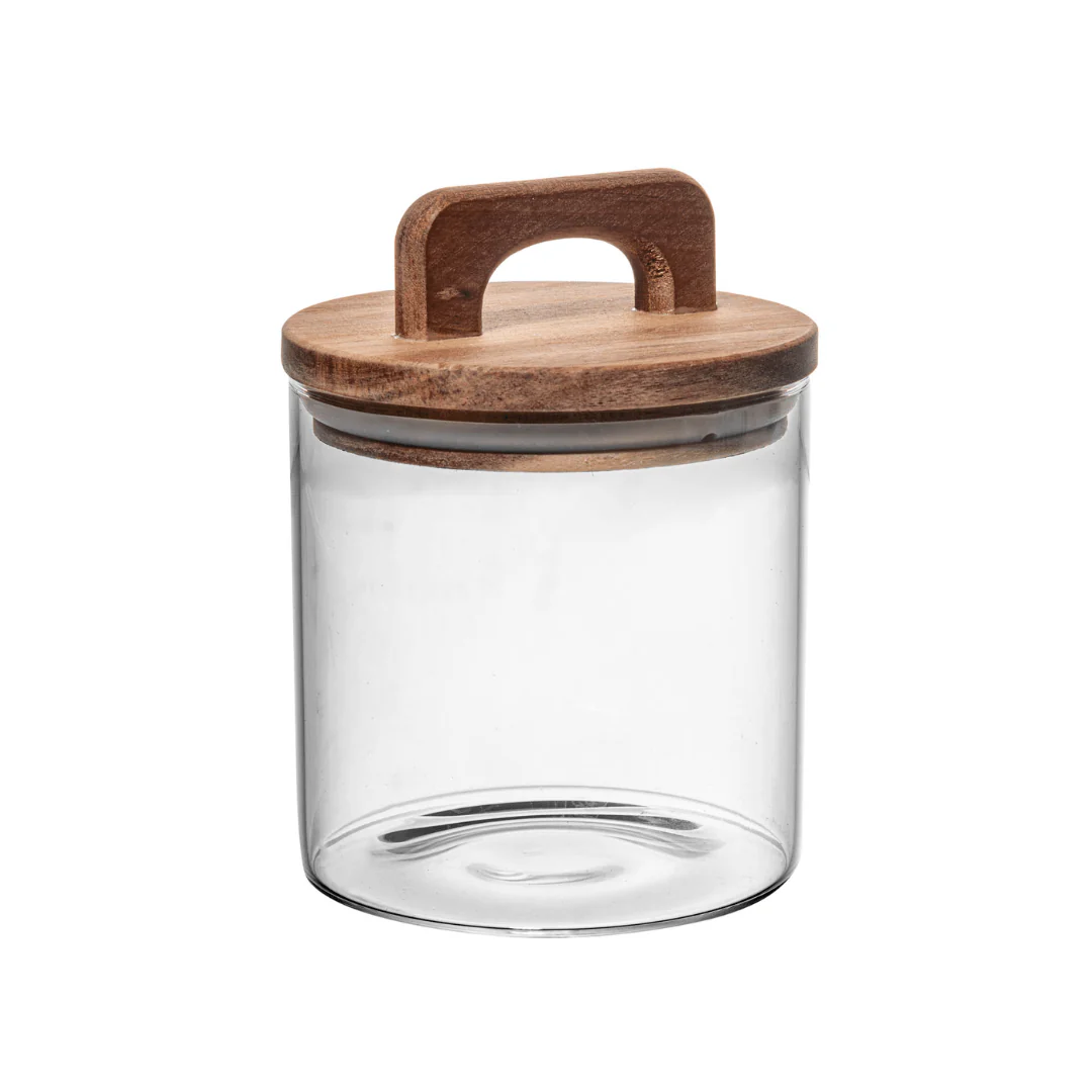 Pote de Vidro com Tampa de Acacia 700ml - Image 6