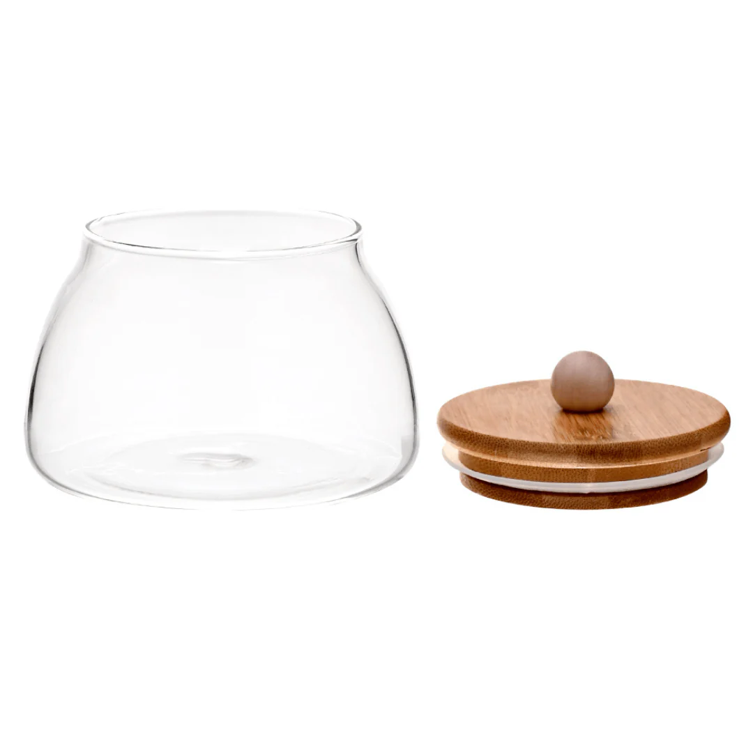 Pote de Vidro com Tampa de Bambu Ecokitchen 11,2cm - Image 2
