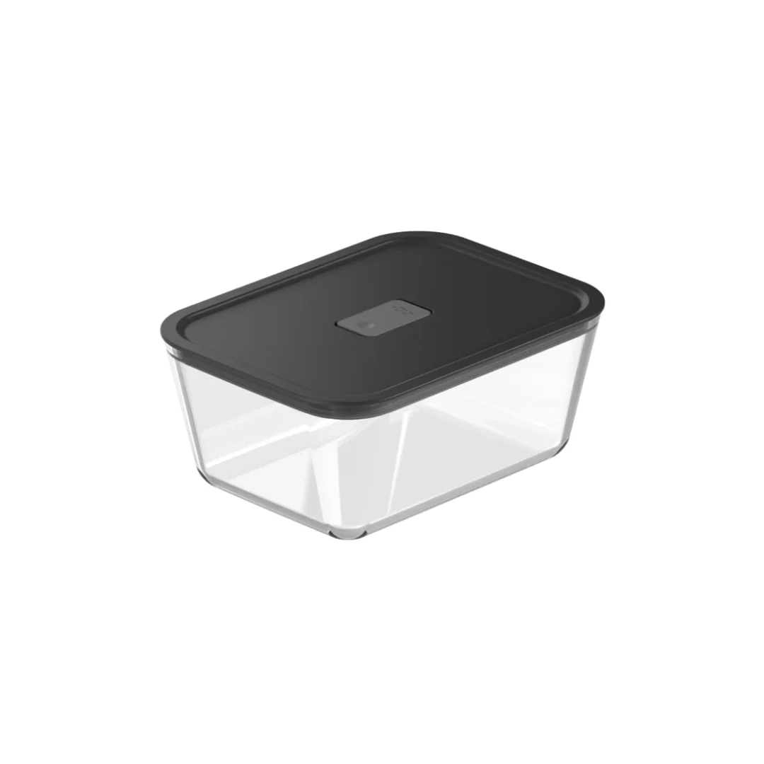 Pote de Vidro Hermético com Tampa Preta Fresh Lock 2,4 Litros - Image 4