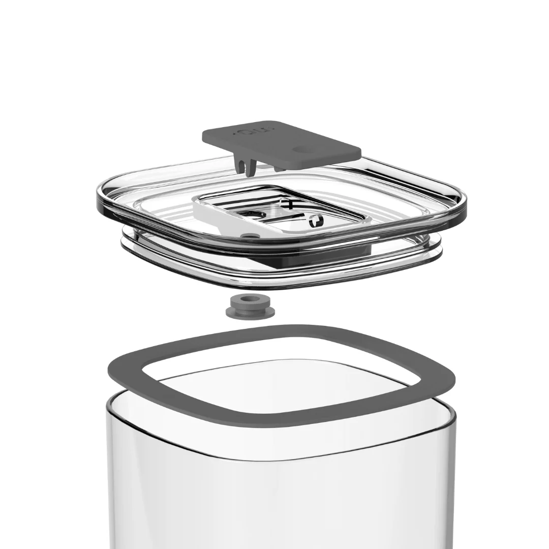 Pote Hermético Quadrado Duo Lock 450ml - Image 4