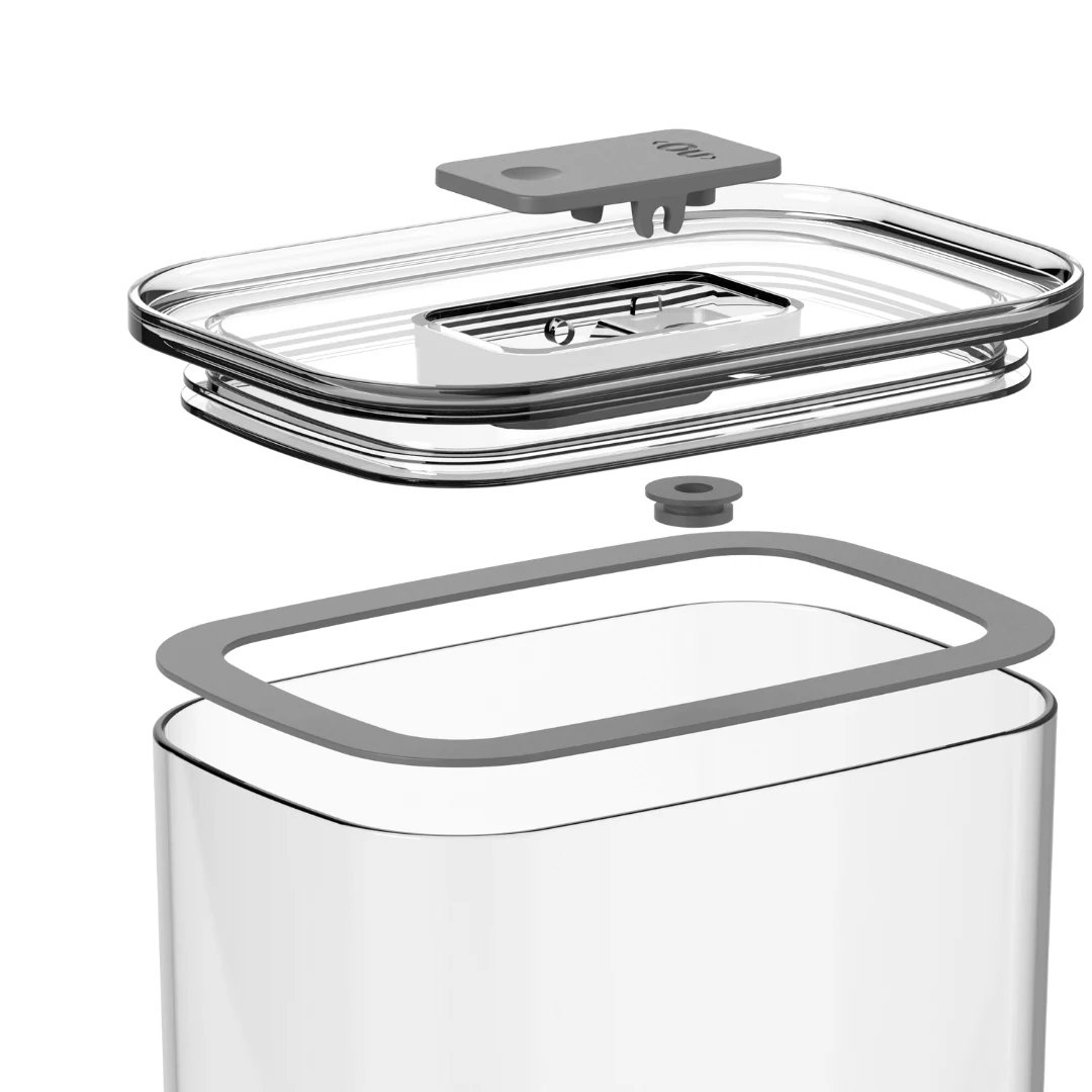 Pote Hermético Retangular Duo Lock 1,5L - Image 3