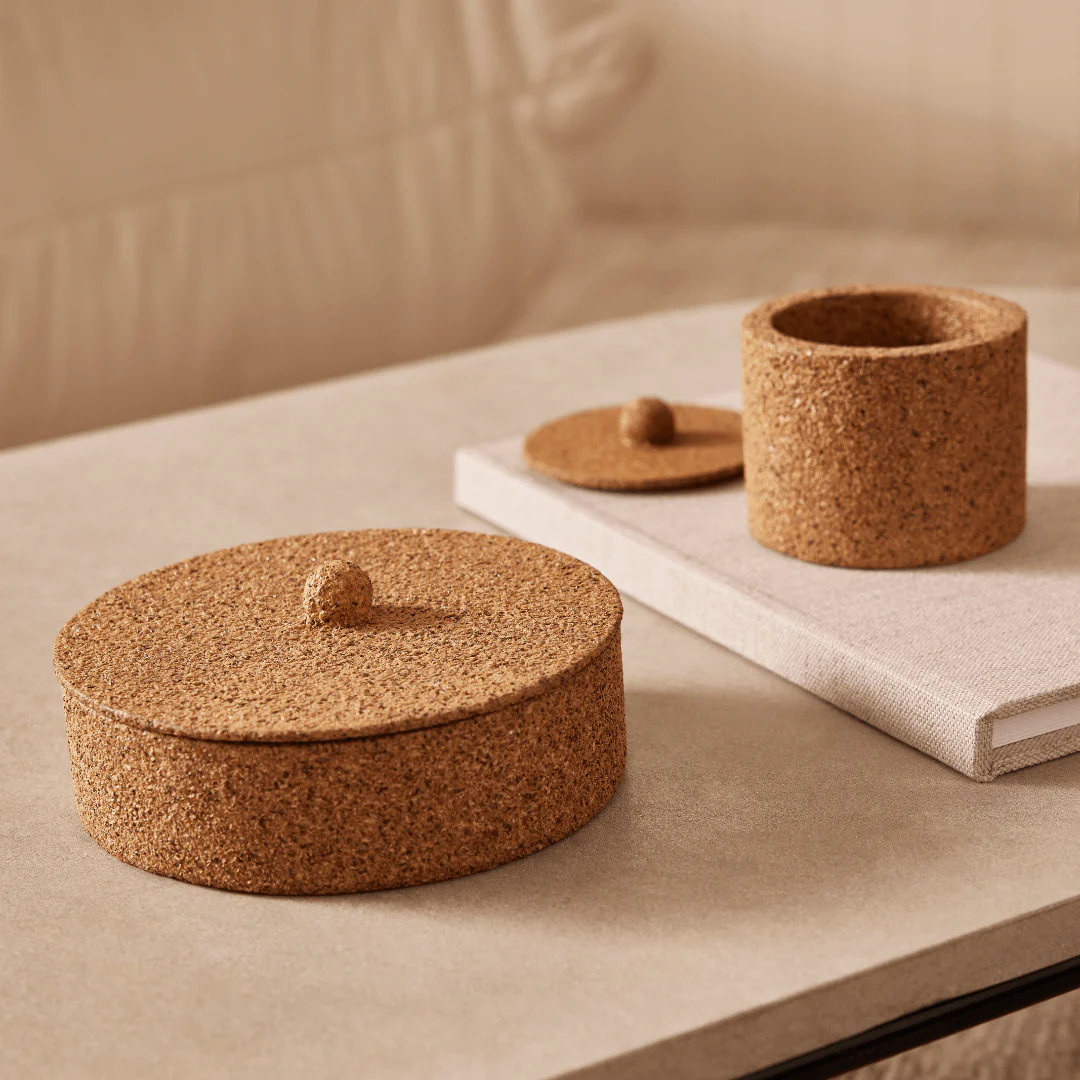 Pote Decorativo com Tampa em Palha de Café 10cm - Image 2