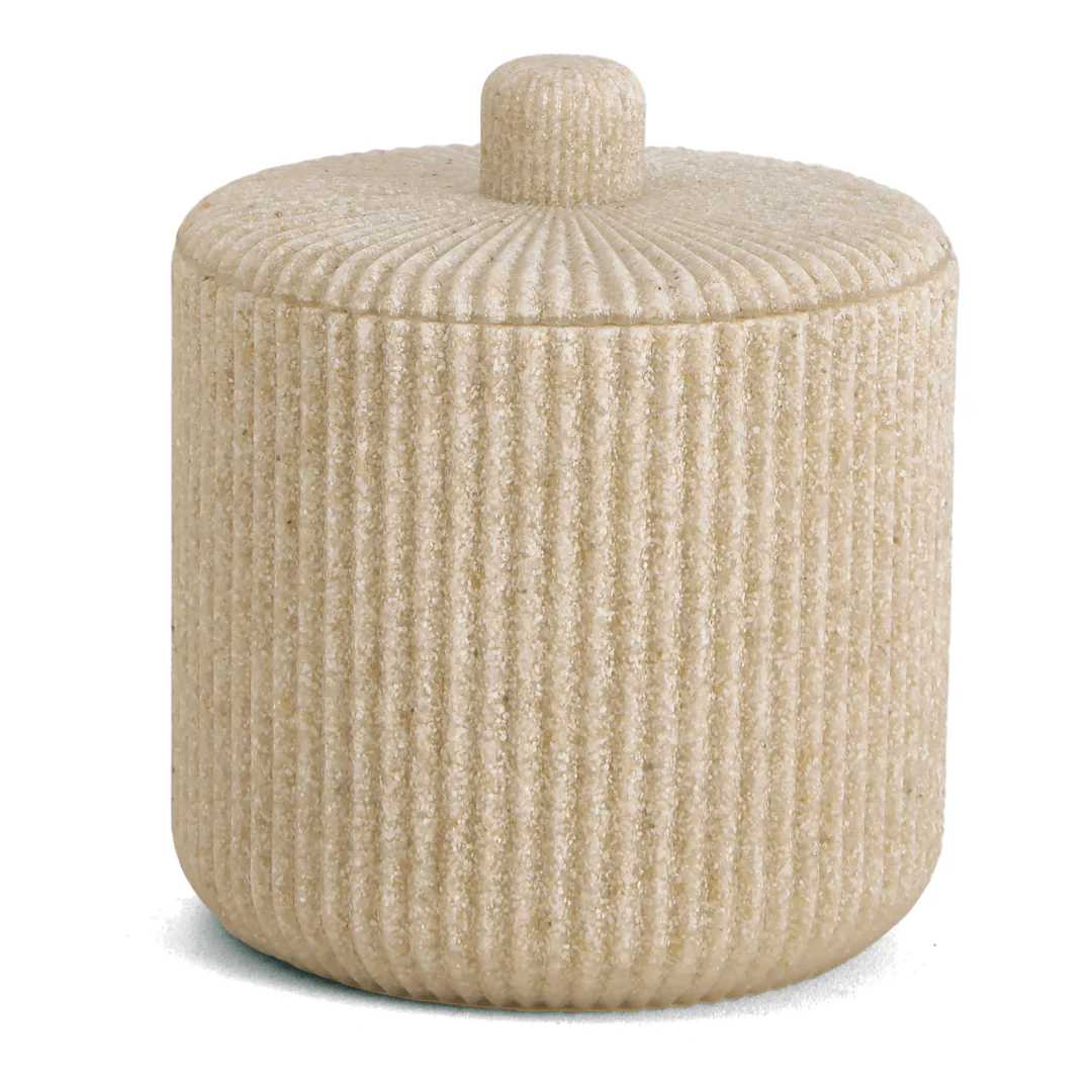 Pote Decorativo em Poliresina Areia 10,5cm - Image 6