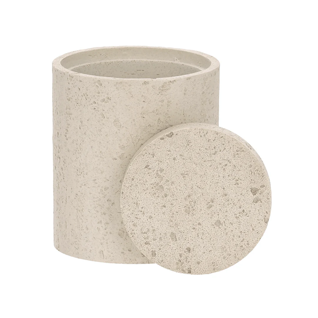 Pote Decorativo em Polirresina Cinza 10,5cm - Image 3
