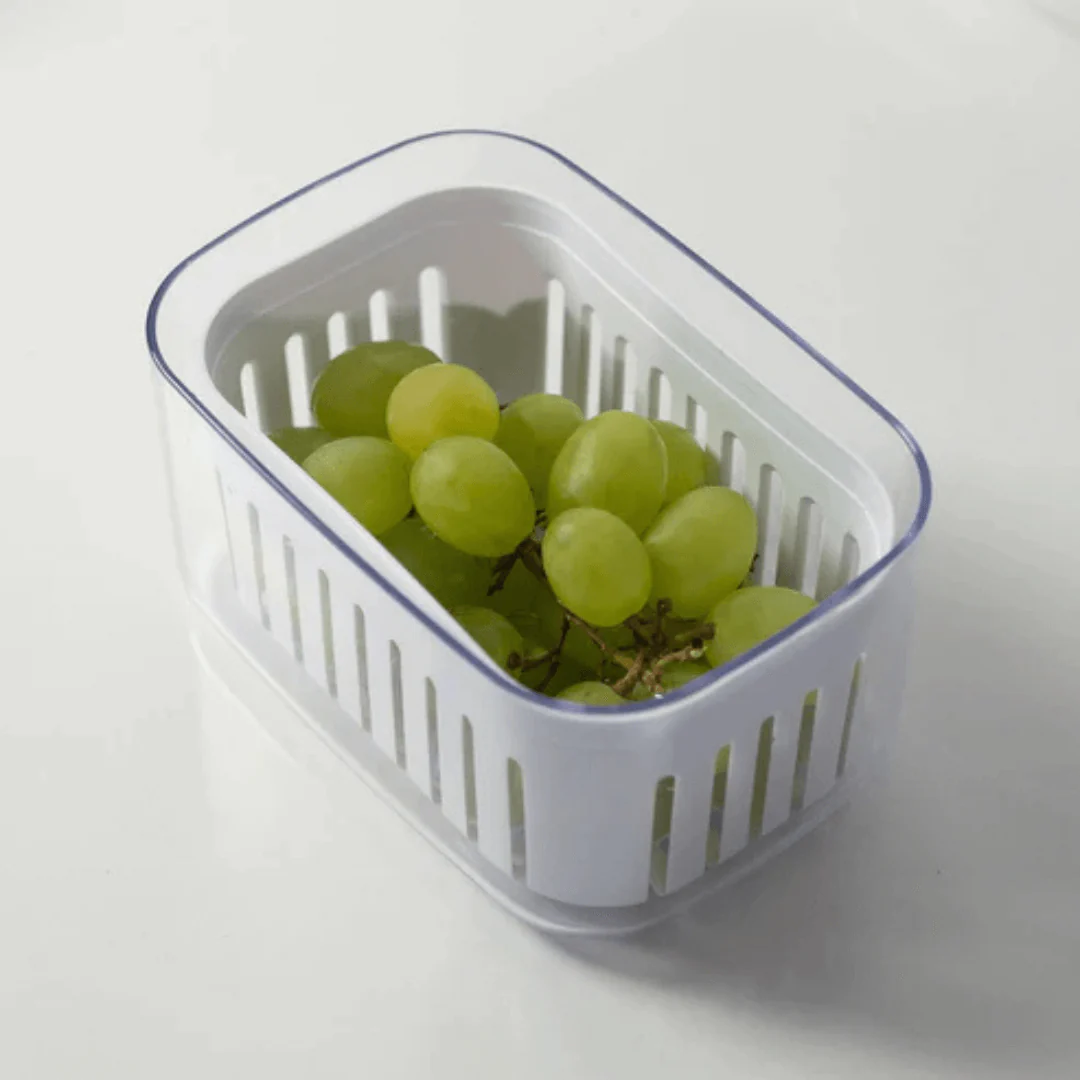 Pote com Cesto Clear Fresh 14,5cm Branco - Image 3