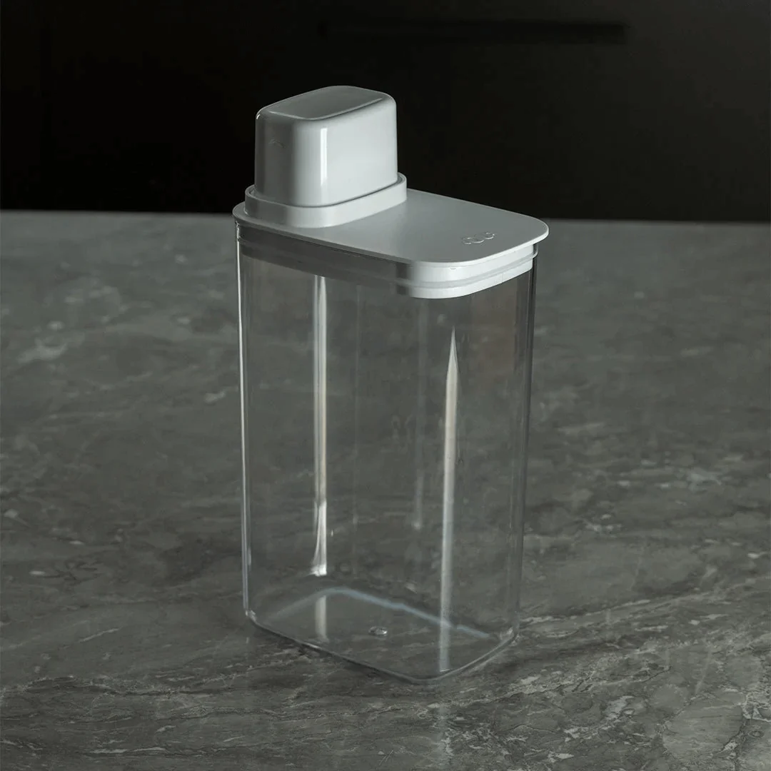 Pote Hermético com Medidor Drop Branco 2,3L - Image 2