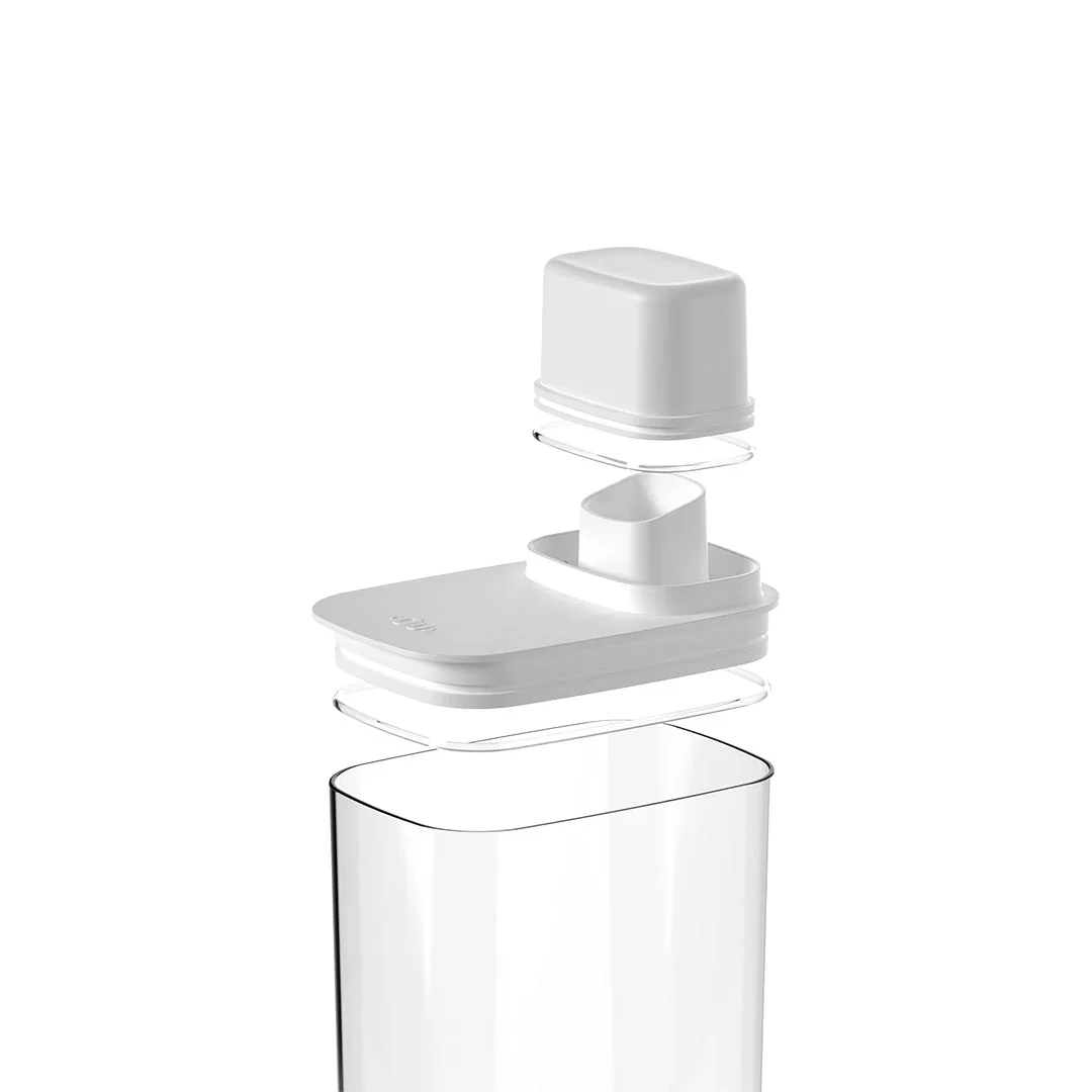 Pote Hermético com Medidor Drop Branco 2,3L - Image 6