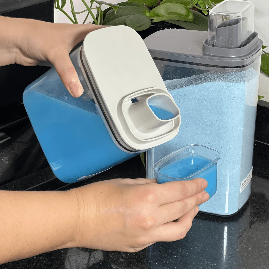 Pote Hermético Dispenser Flow Bege 1,5 Litros