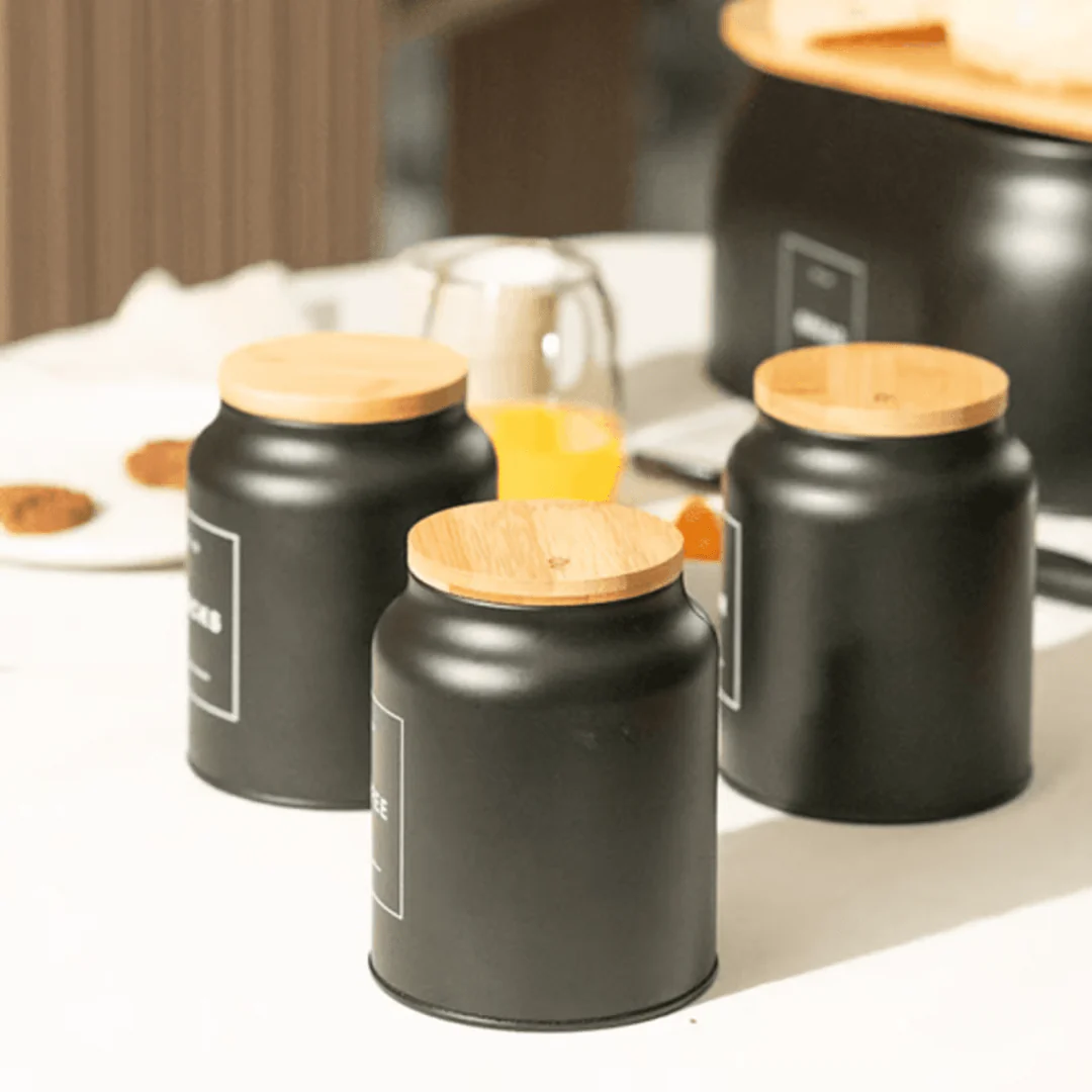 Pote Hermético para Snacks Sense 1,1 Litros Preto - Image 6