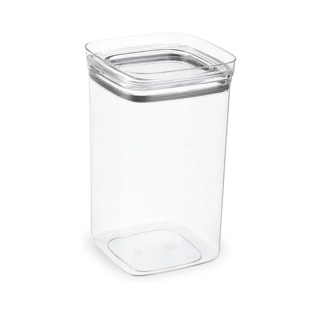 Pote Hermético Quadrado Com Tampa Transparente Vedação Tripla Pote GG - 2,5 Litros - Image 3