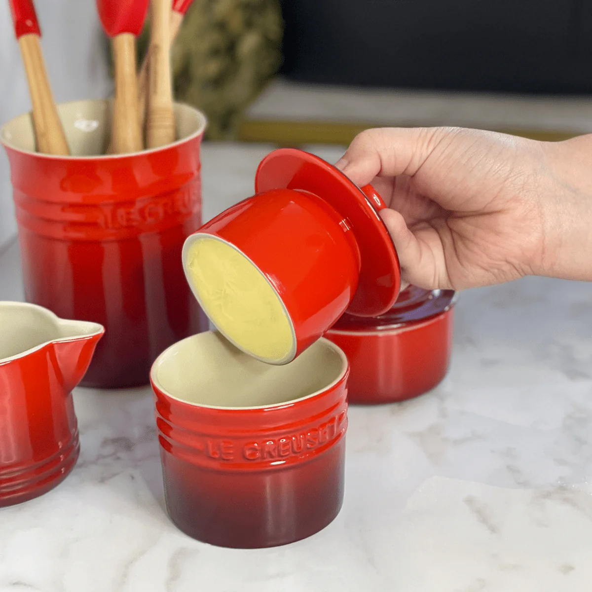 Pote para Manteiga Manteigueira Vermelha Le Creuset - Image 2