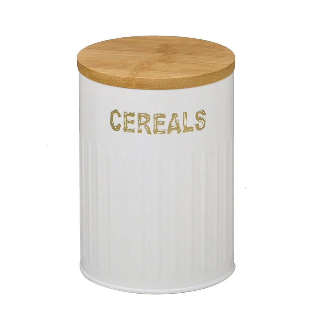 Pote para Mantimentos Cereais Branco 16cm