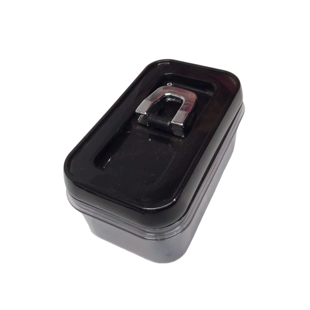 Pote para Mantimentos de Plástico com Tampa Preta 15cm - Image 3