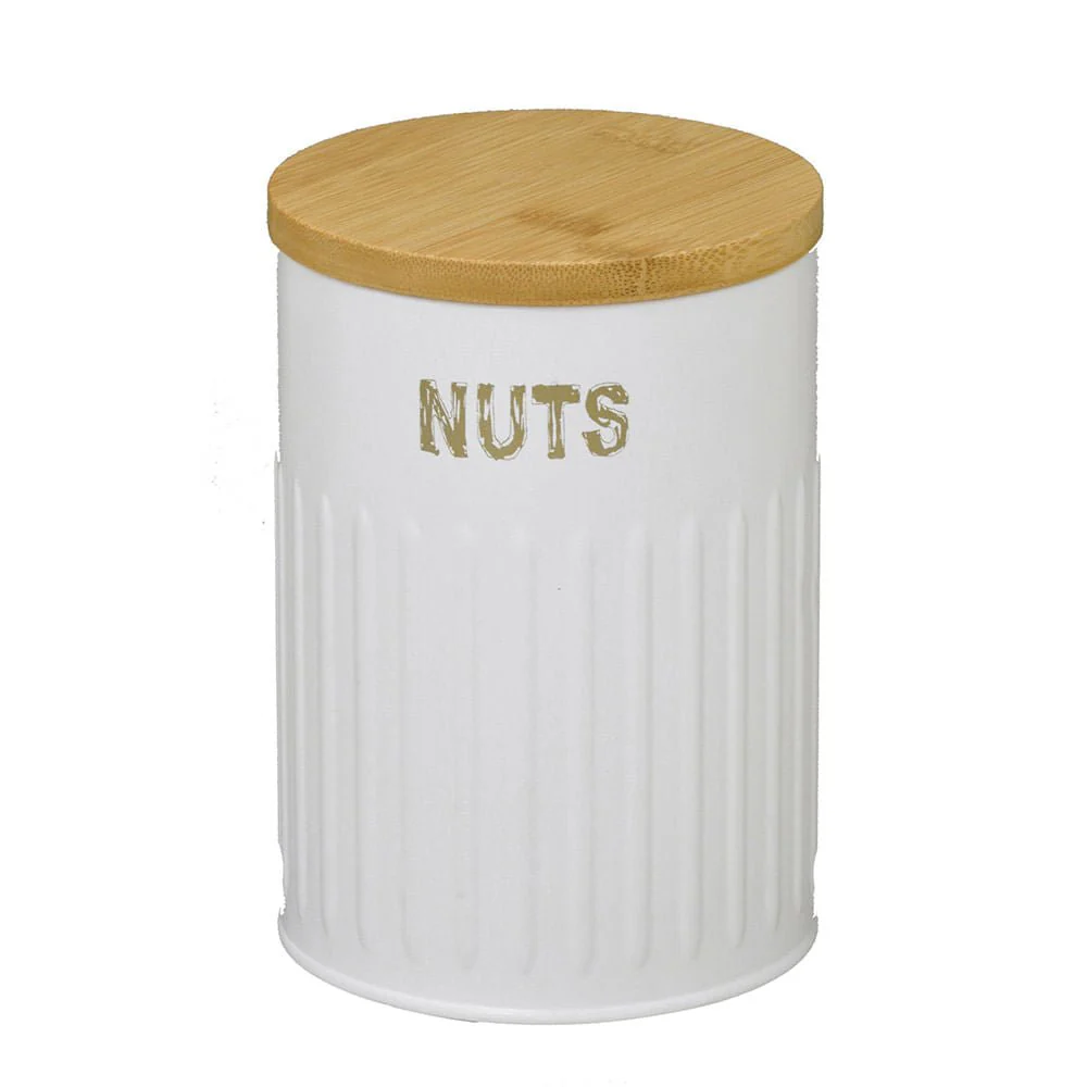 Pote para Mantimentos Nuts Branco 16cm