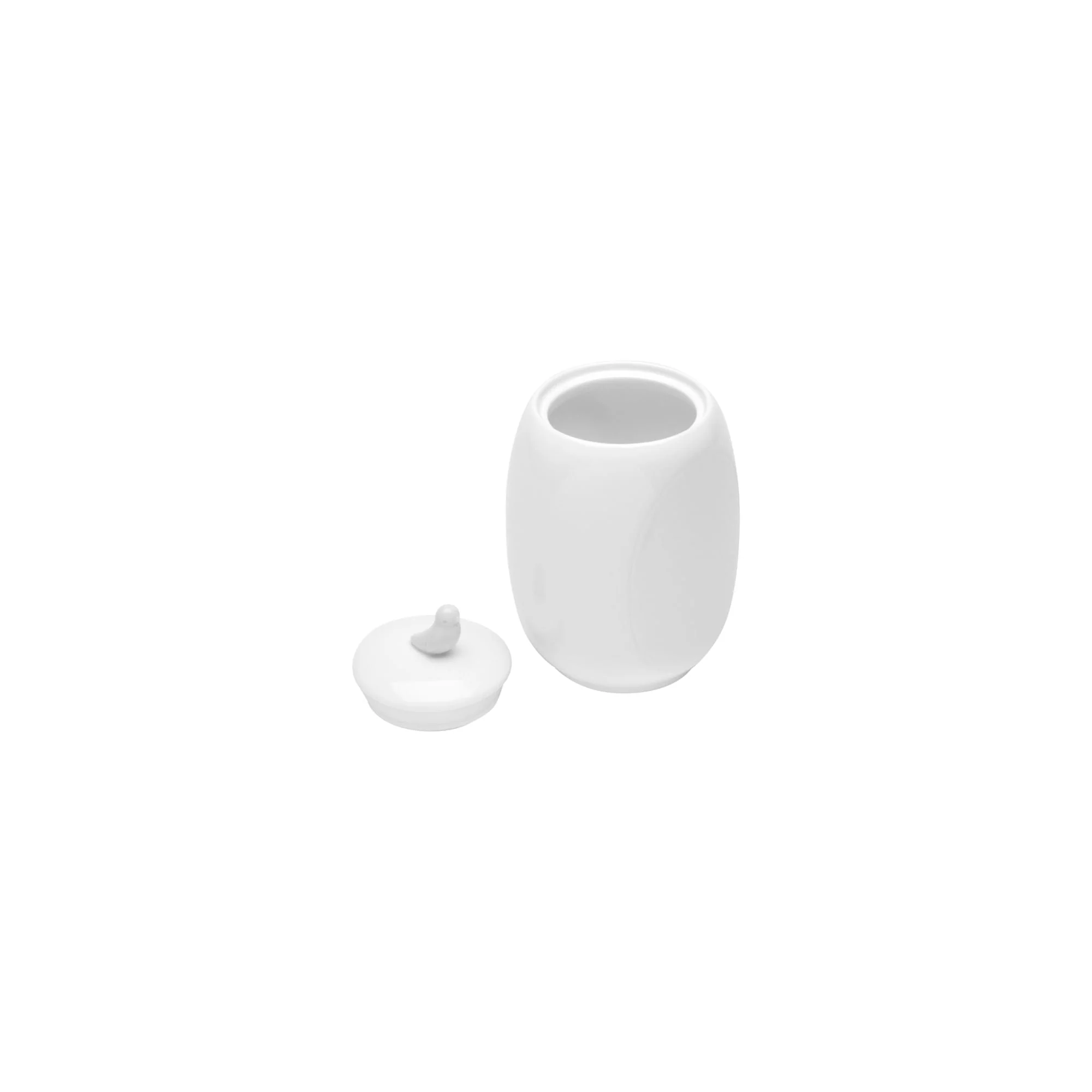 Pote Porcelana Birds com Tampa Branco 17cm - Image 4