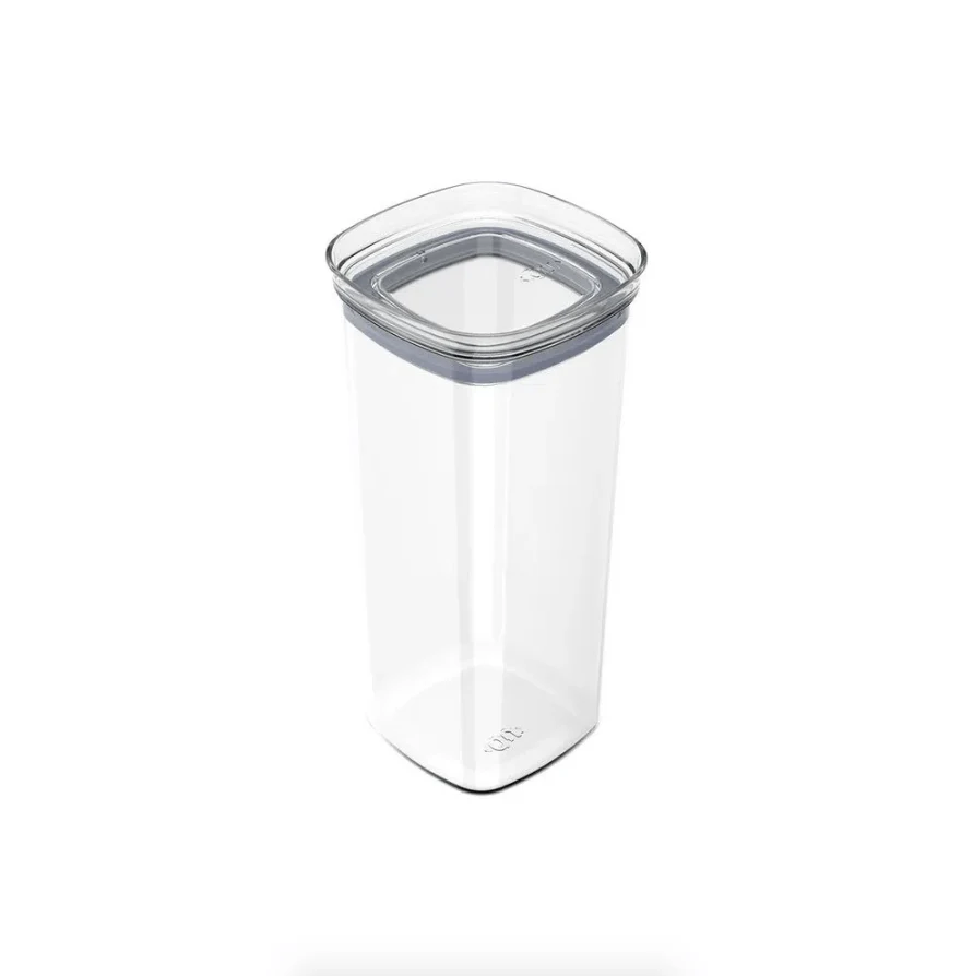 Pote Porta Mantimento Organizador Quadrado com Tampa Hermética Natural Block 1,5 Litros - Image 9