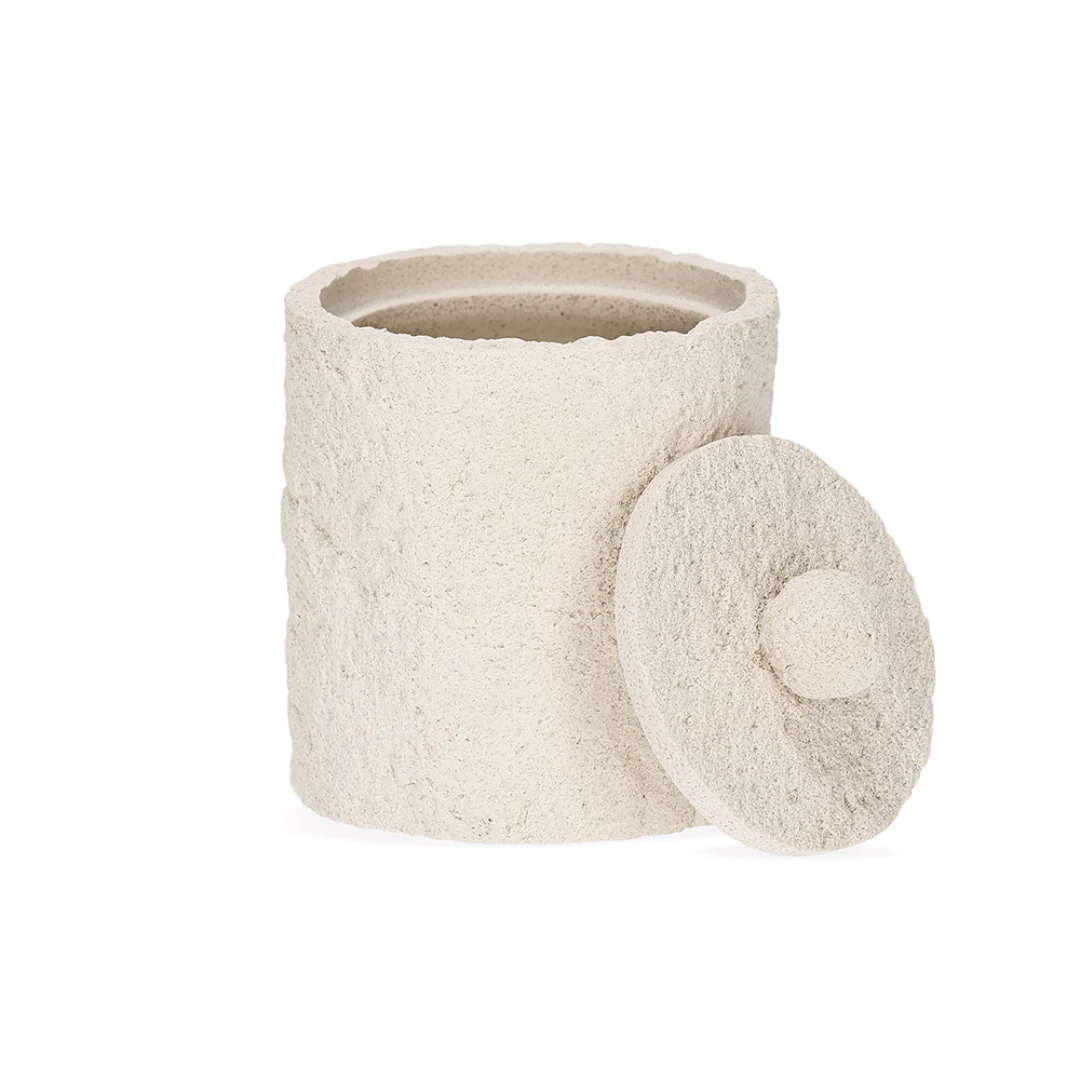 Pote Porta Objetos Multiuso Branco Polirresina Branco 11cm - Image 6