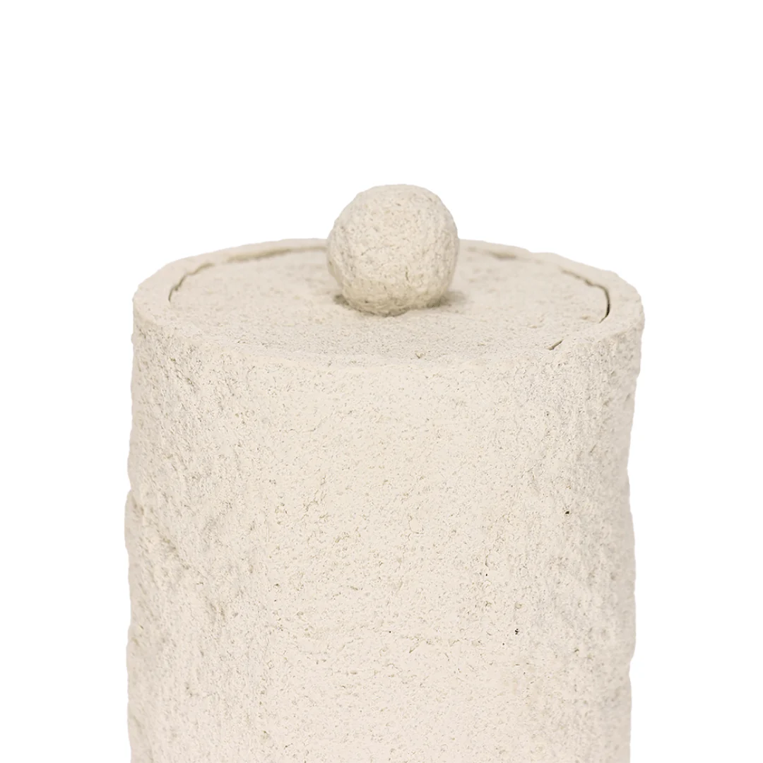 Pote Porta Objetos Multiuso Branco Polirresina Branco 11cm - Image 7