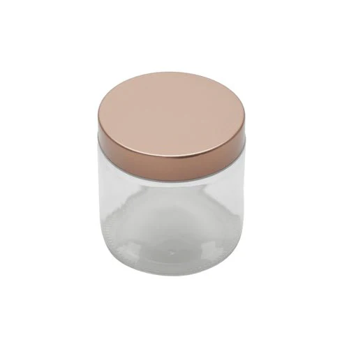 Pote Vidro Borossilicato Com Tampa De Cobre Rose Gold 800ml