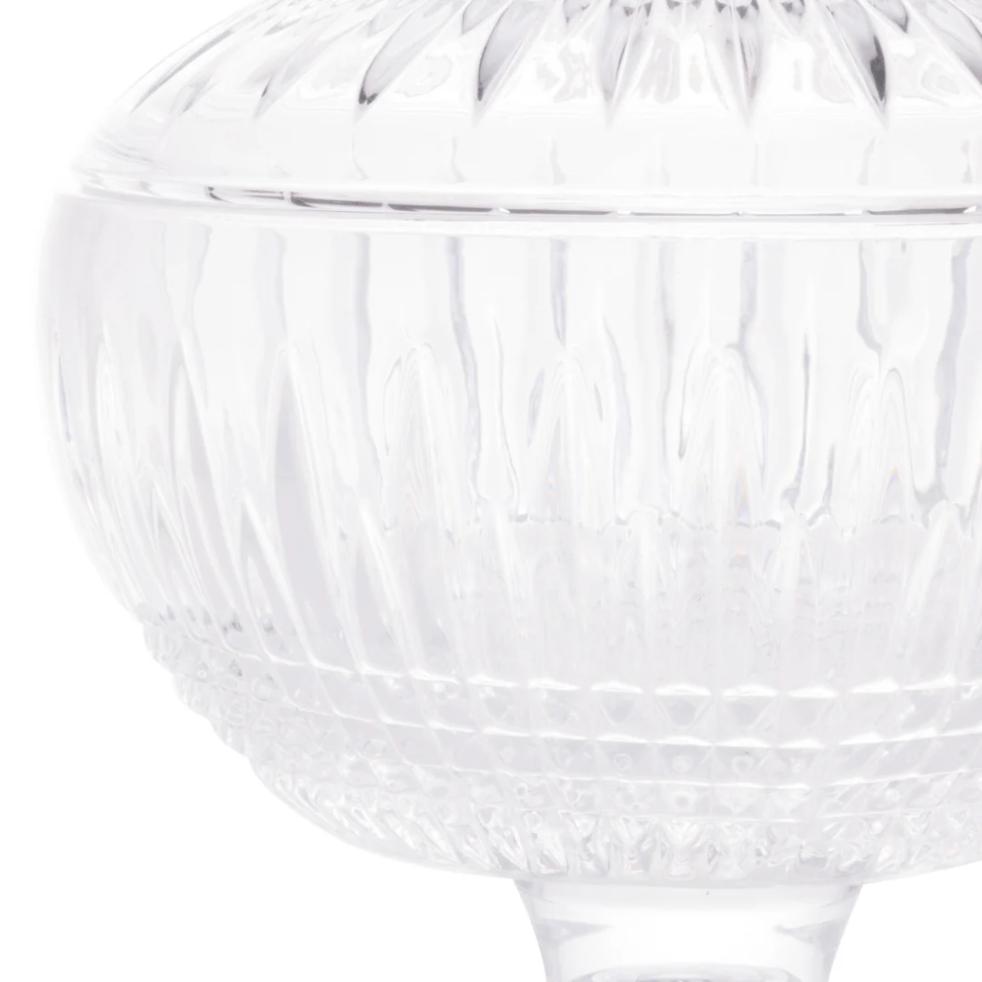 Potiche Bomboniere com Pé de Cristal 22cm Queen - Image 6