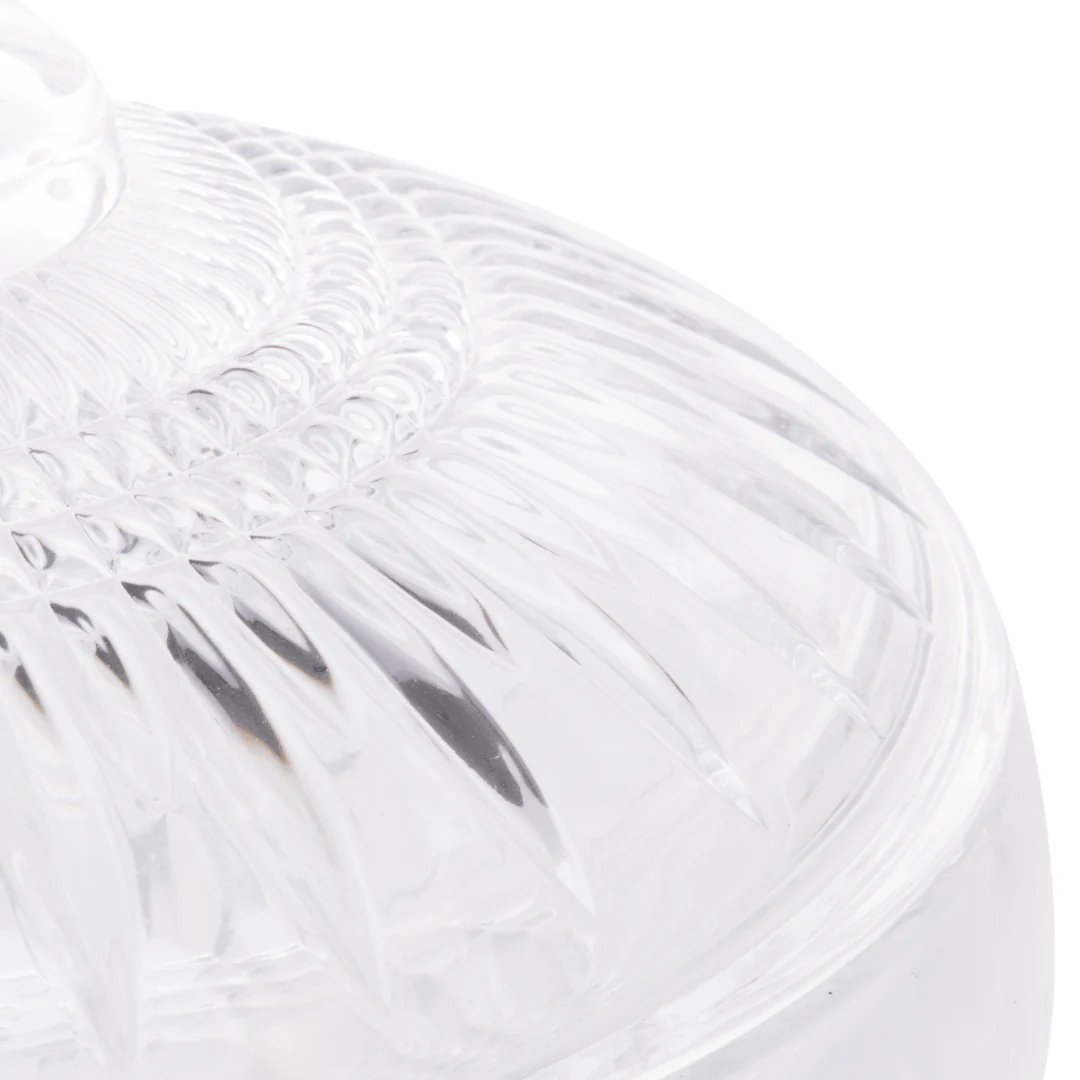 Potiche Bomboniere com Pé de Cristal 22cm Queen - Image 7