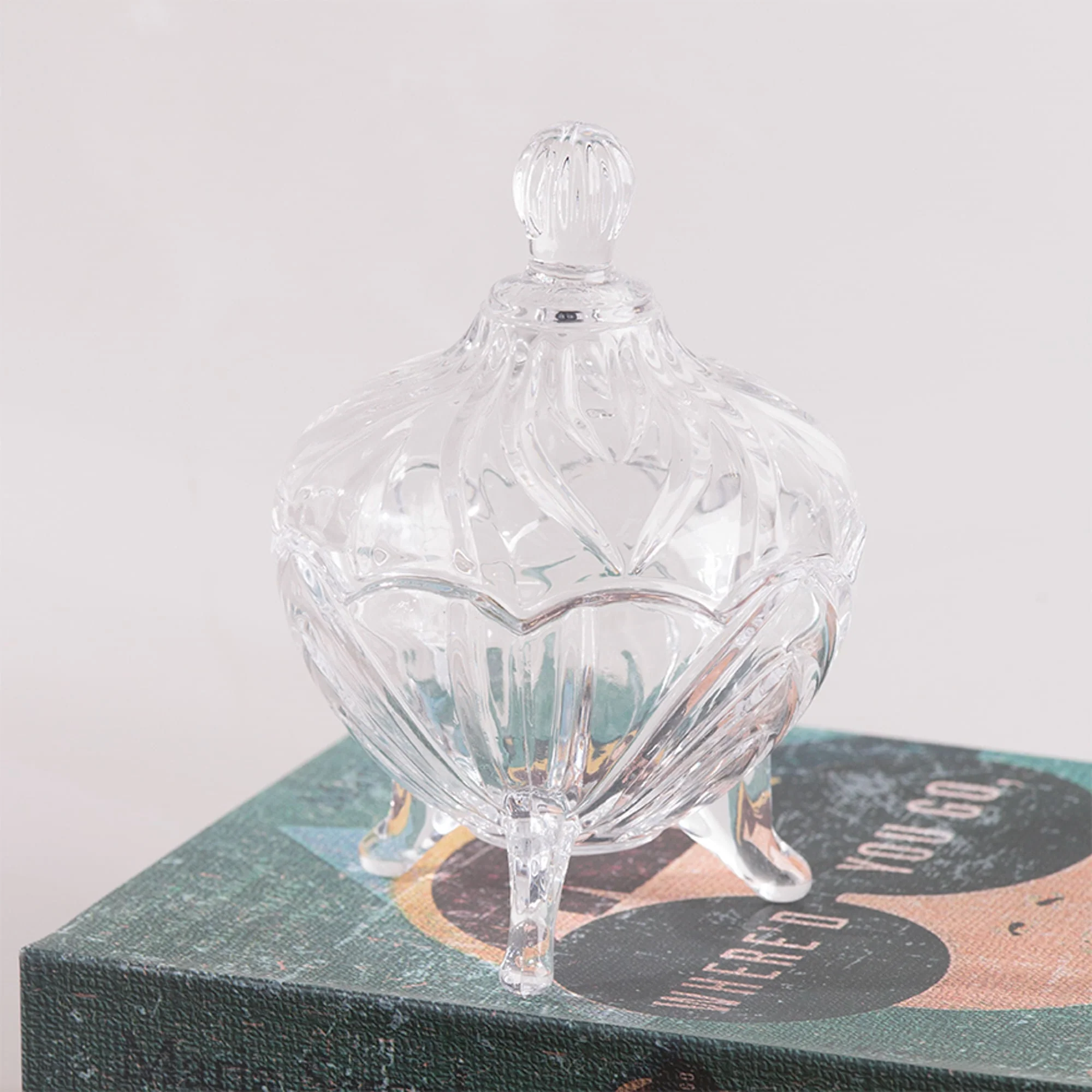 Potiche com Pé de Cristal Fruit Transparente 13cm - Image 2