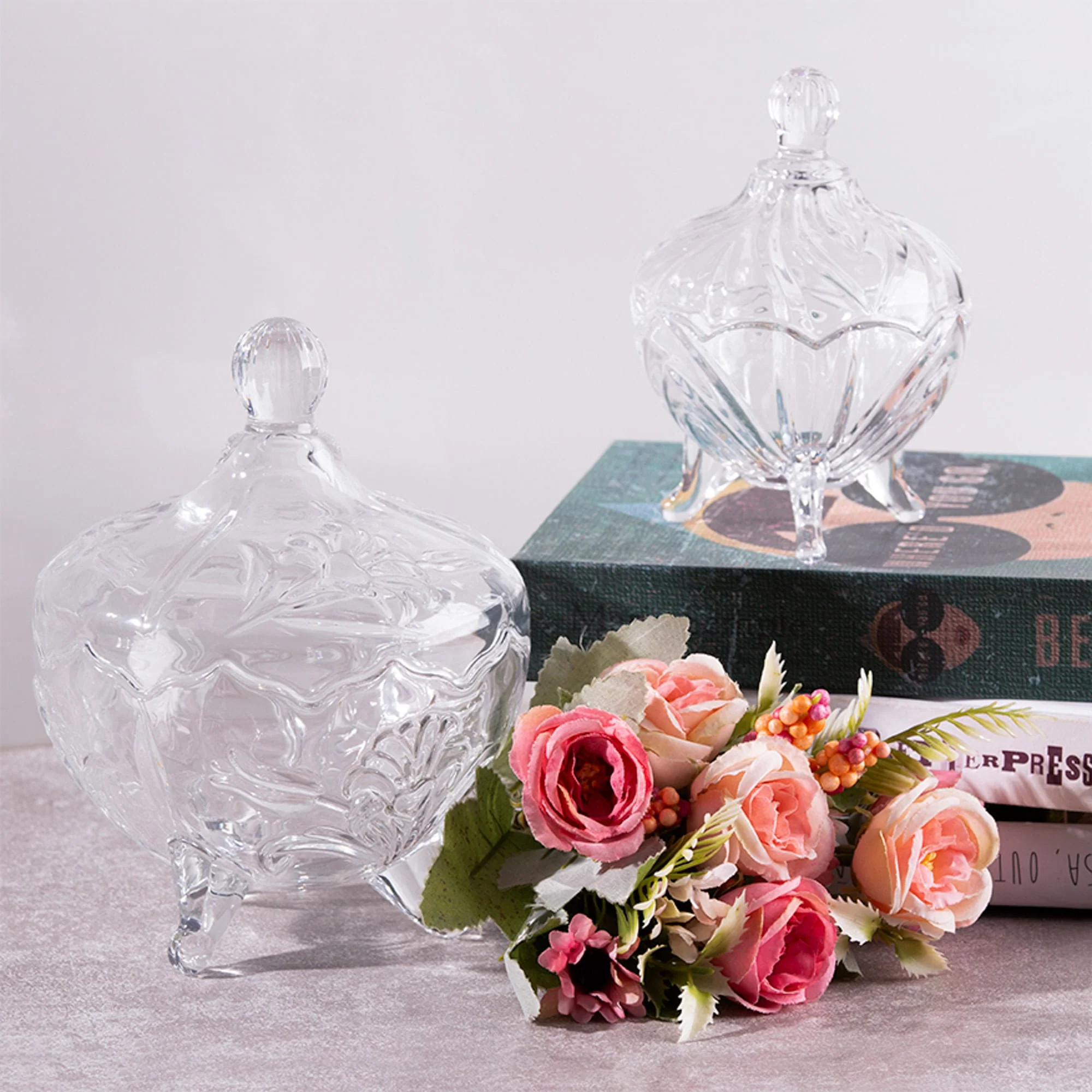 Potiche com Pé de Cristal Fruit Transparente 13cm - Image 3