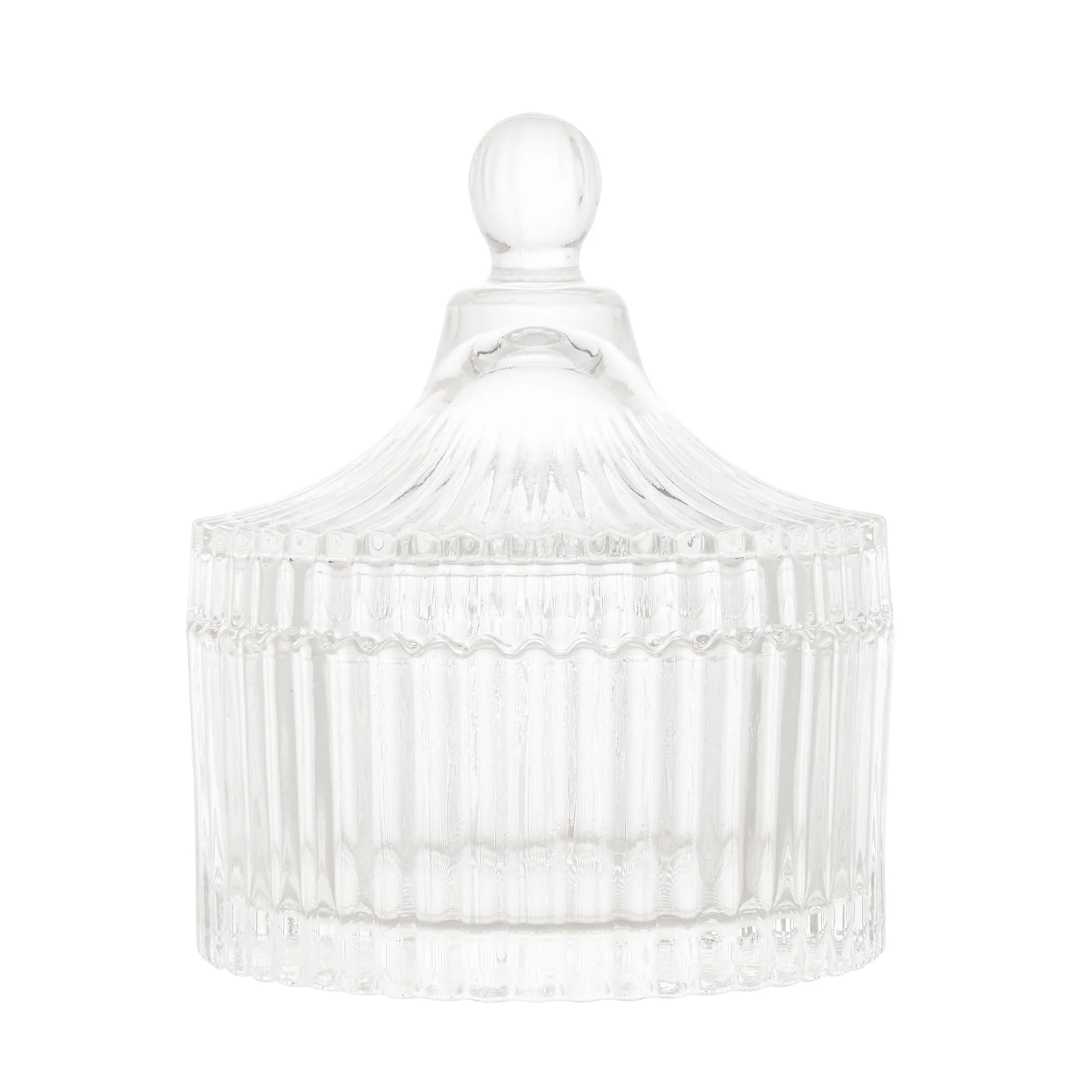 Potiche de Cristal Carrossel Transparente 12,5cm