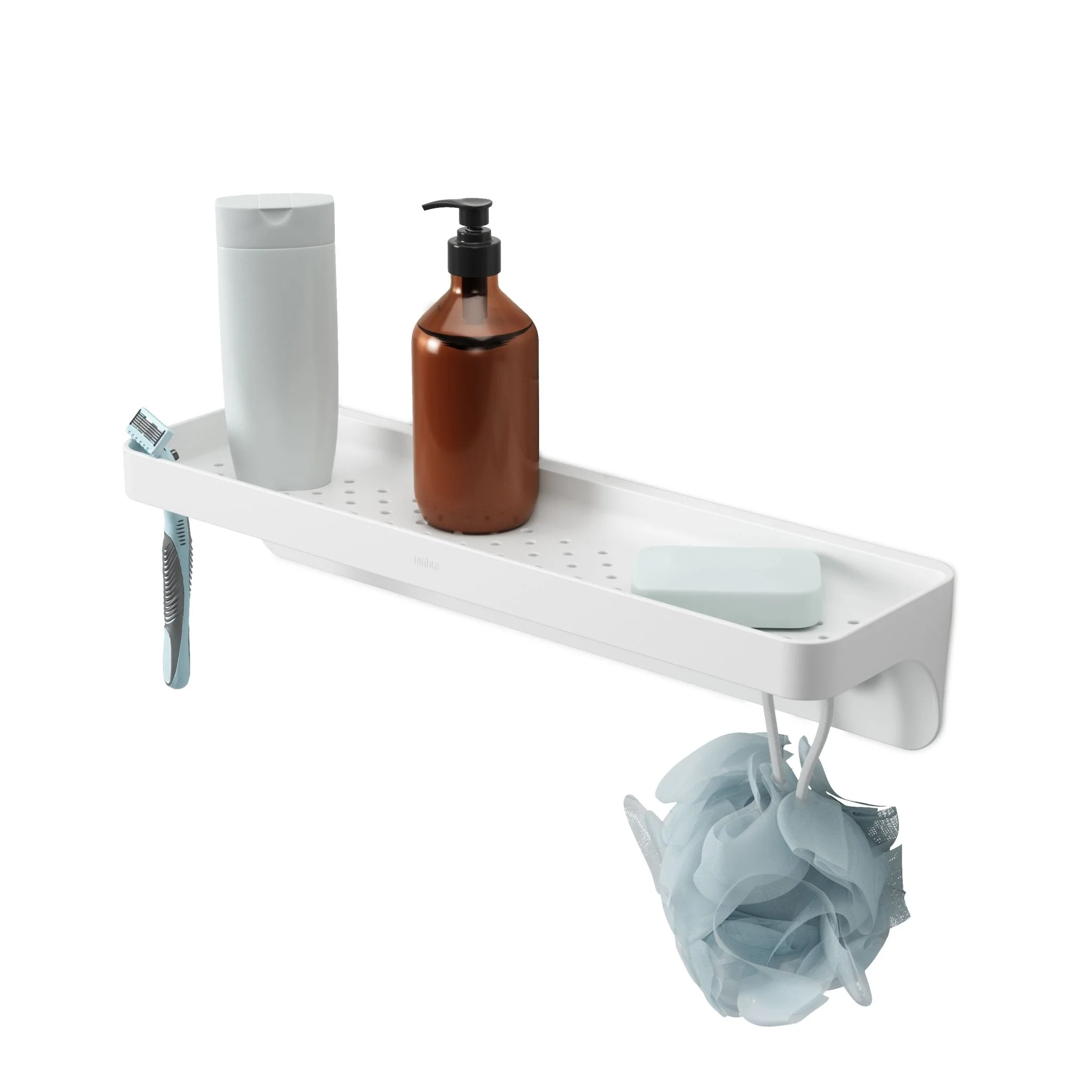 Prateleira Fixação Ventosa 45cm Linha Flex Branca - Image 3