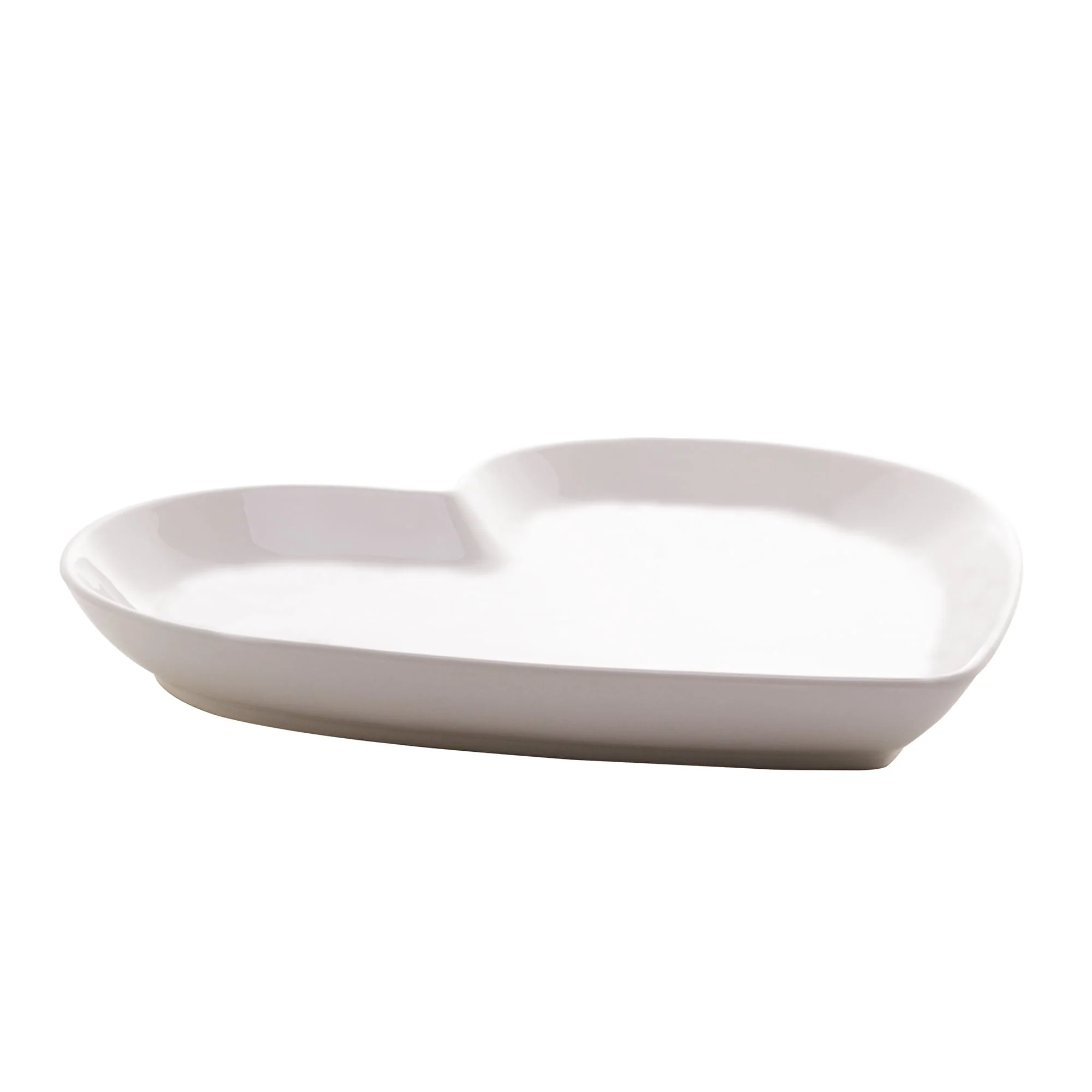 Prato Cerâmica Coração Branco - 27,8 cm - Image 3