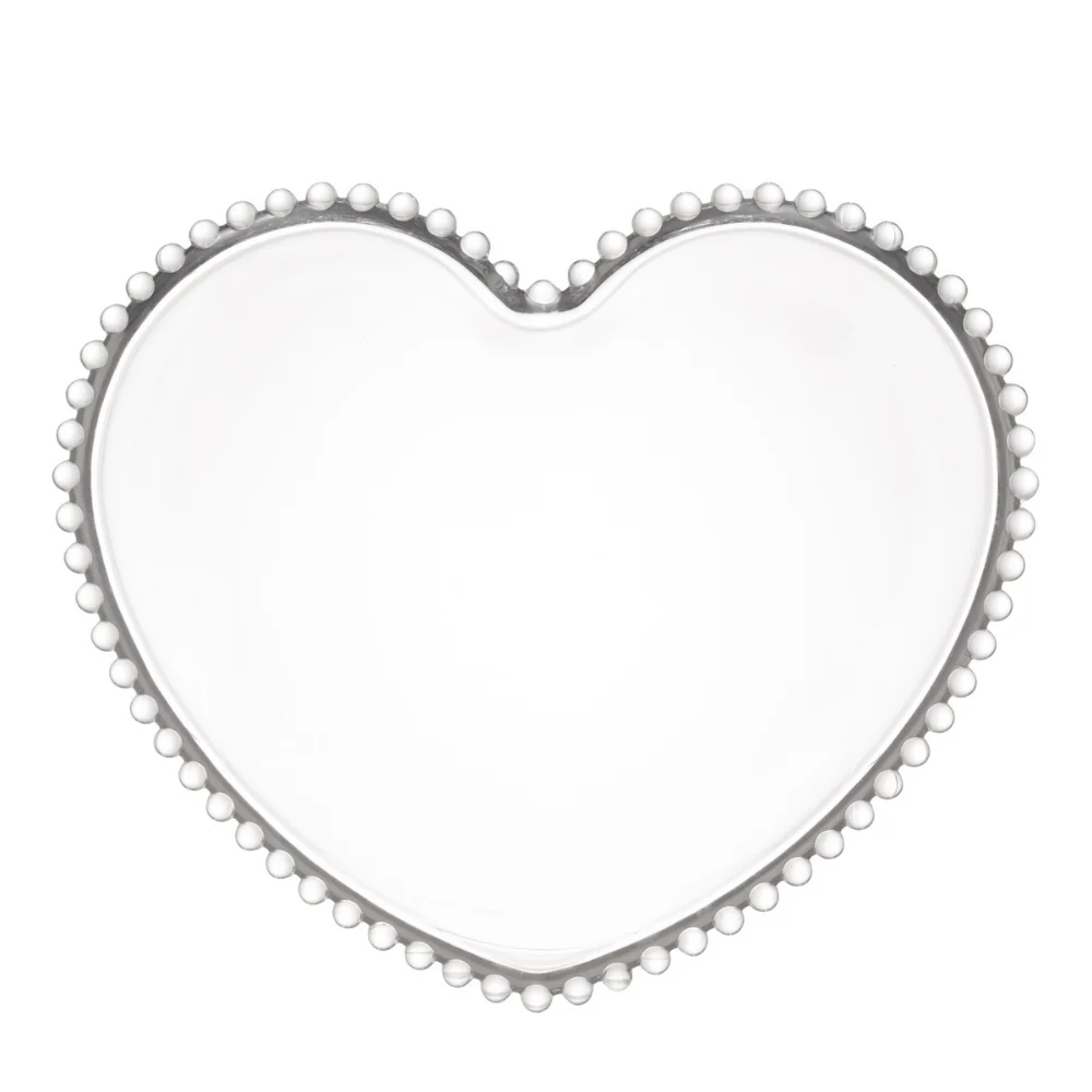 Prato Cristal Coração Pearl Bolinha - 30 cm - Image 4