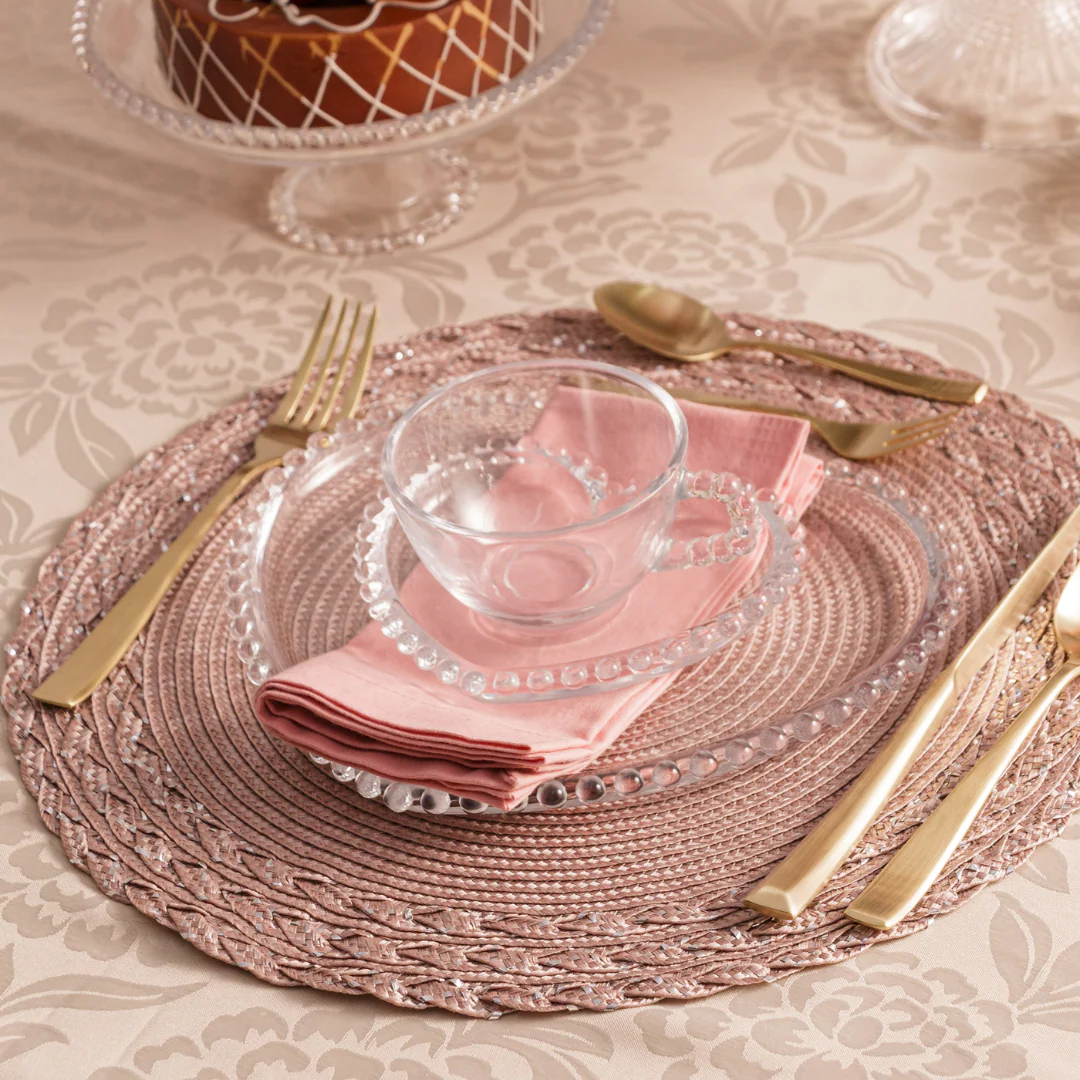 Prato de Cristal Coração Pearl Bolinha - 25 cm - Image 3