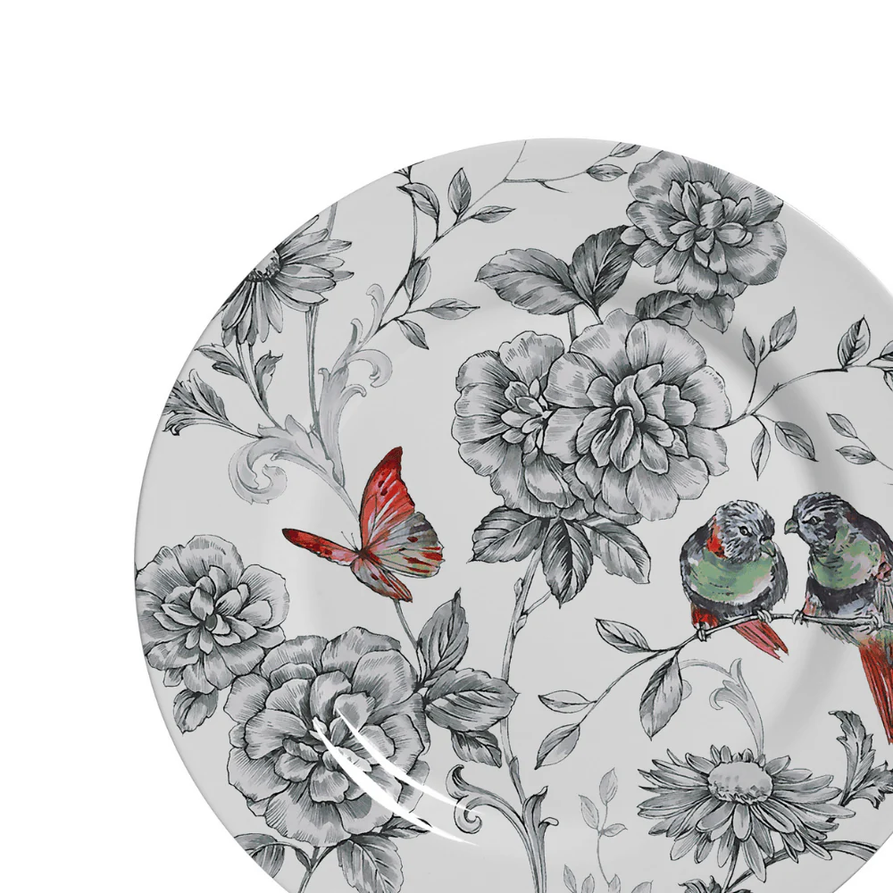 Prato De Sobremesa Volare Pássaros Beija-Flor Cerâmica 20cm - Image 2