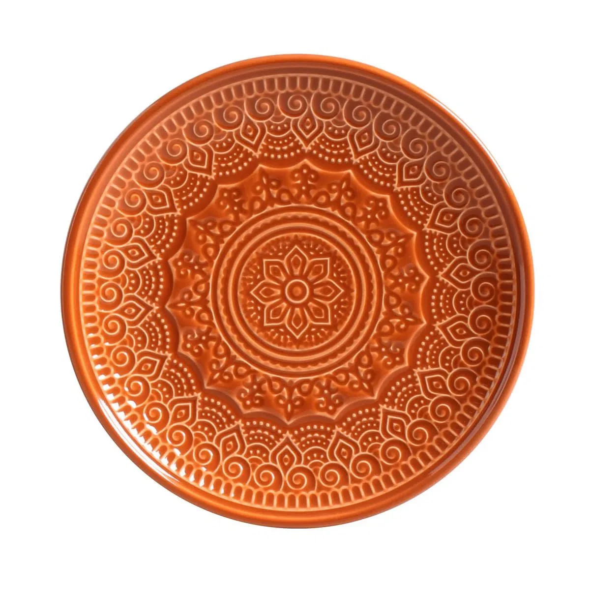 Prato de Sobremesa Agra Cantaloupe Laranja 20cm