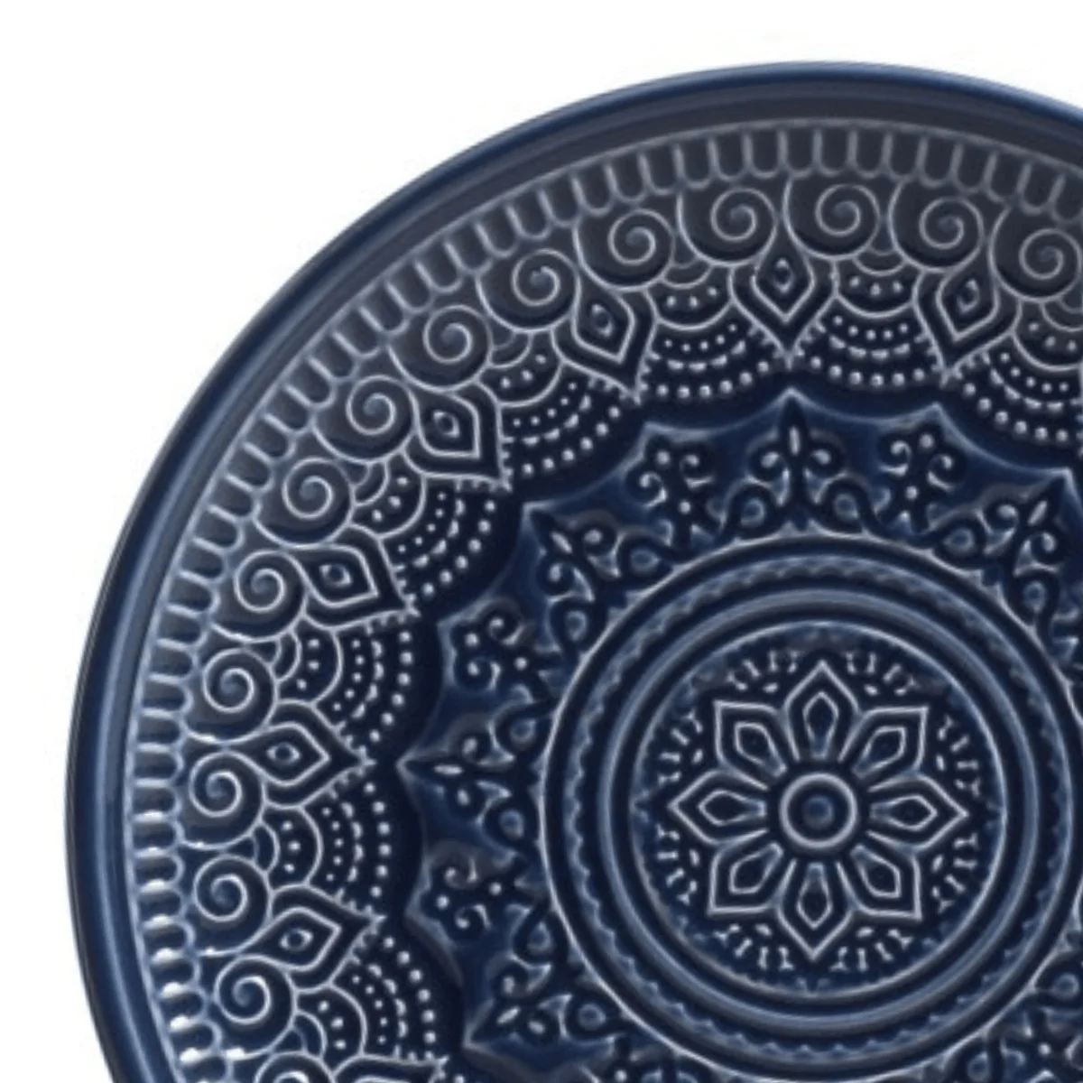 Prato De Sobremesa Cerâmica Agra Deep Blue Azul - 20 cm - Image 2