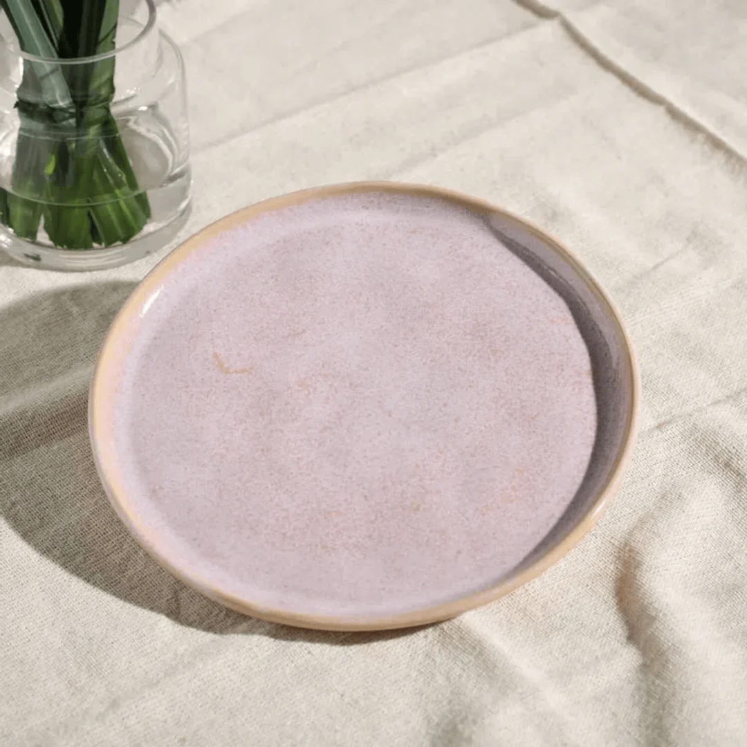 Prato de Sobremesa Bio Litchi Rosa 21,5cm