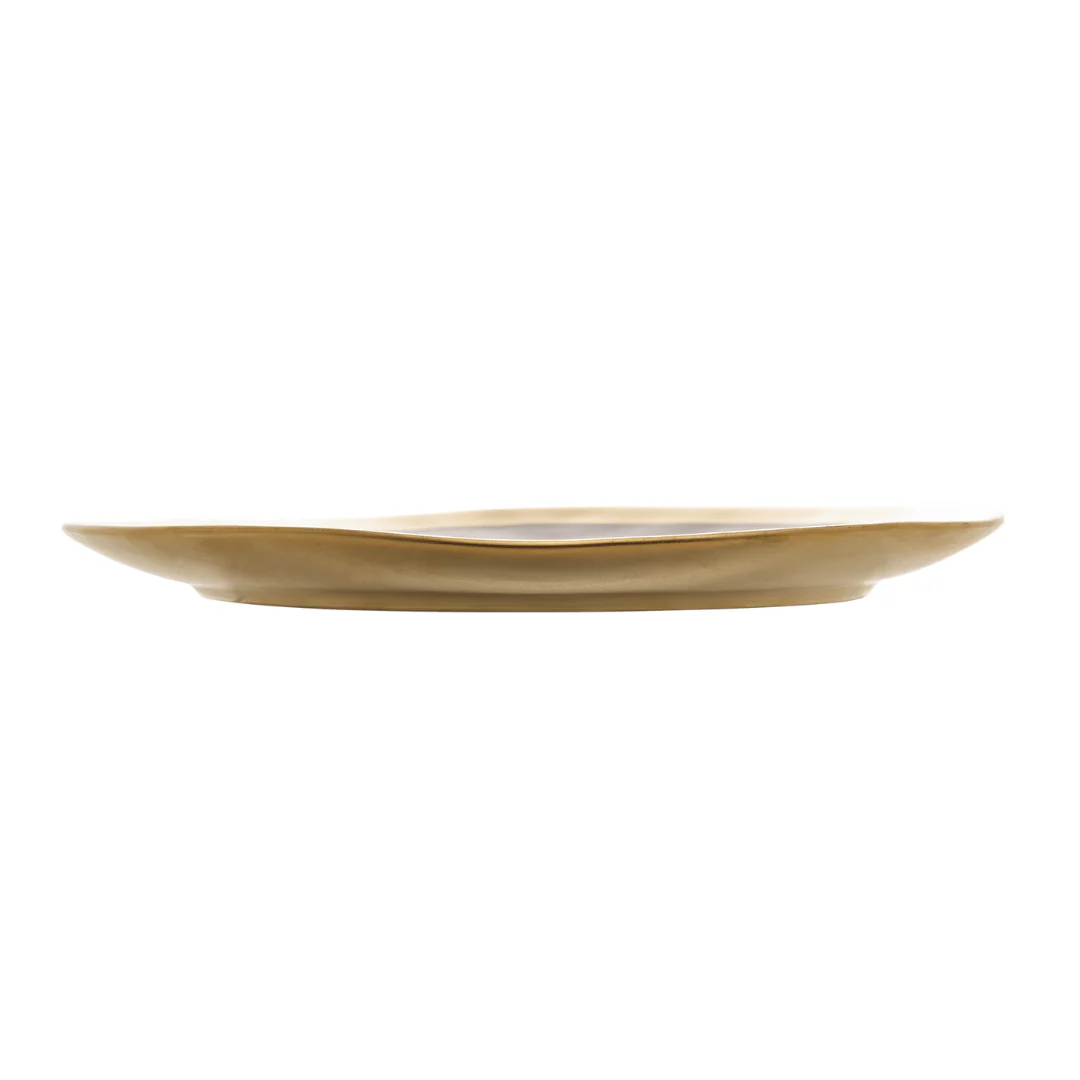 Prato de Sobremesa Dubai Preto e Dourado 21cm - Image 7
