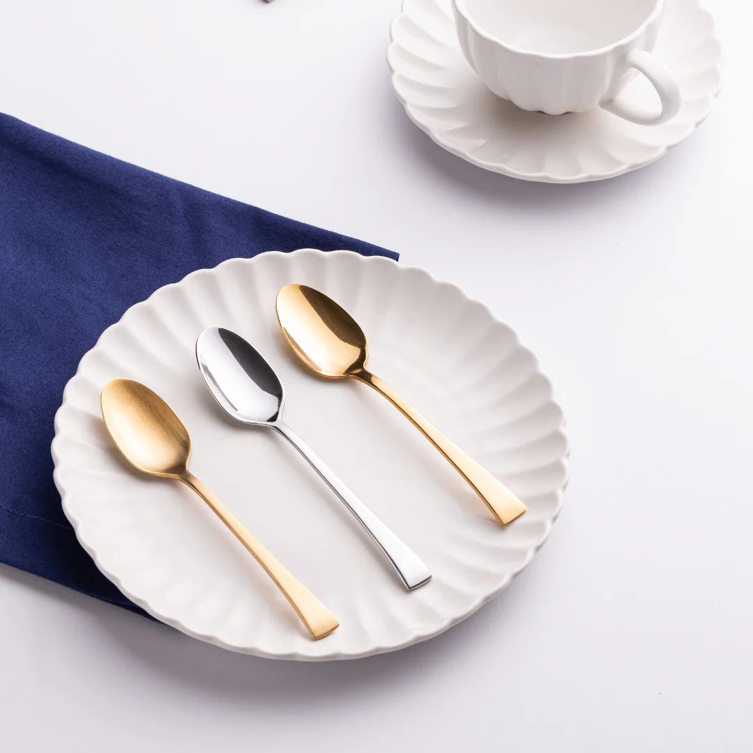 Prato de Sobremesa em Porcelana Petala Branco 20cm - Image 2