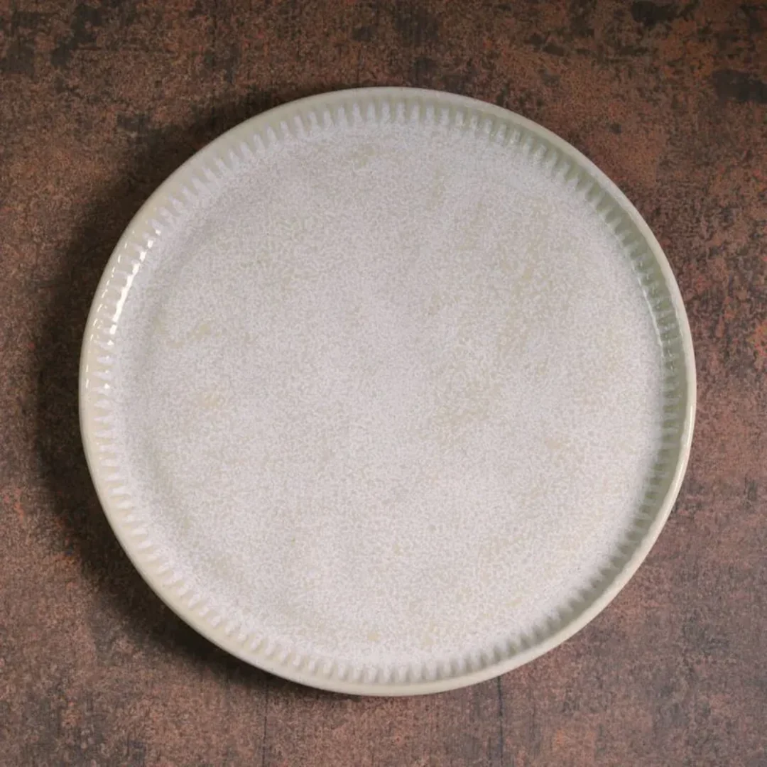 Prato de Sobremesa Linhas Latte Off White 21,5cm - Image 2